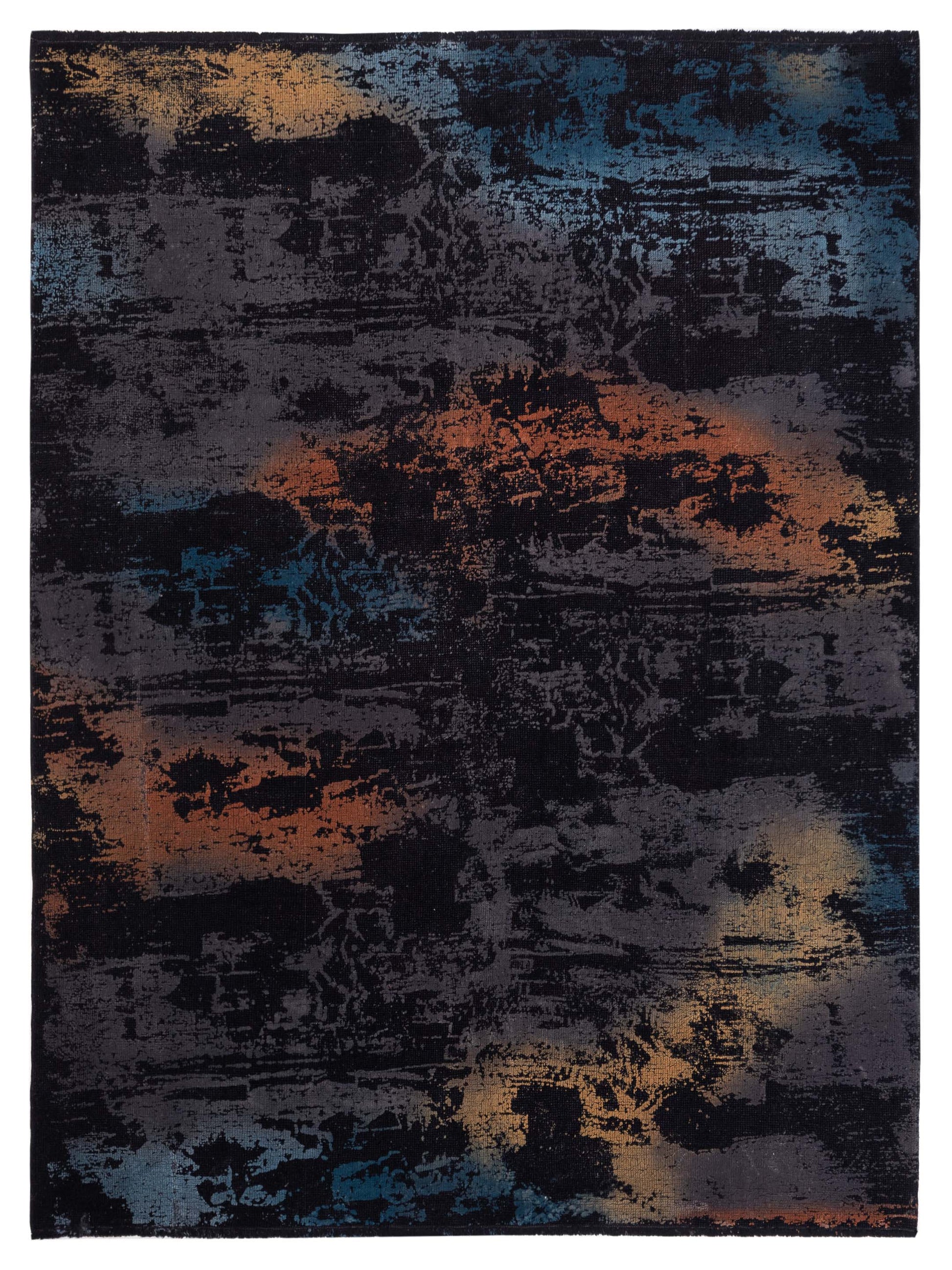 Pasha Vintage 110334 Black Contemporary Hand Knotted Rug