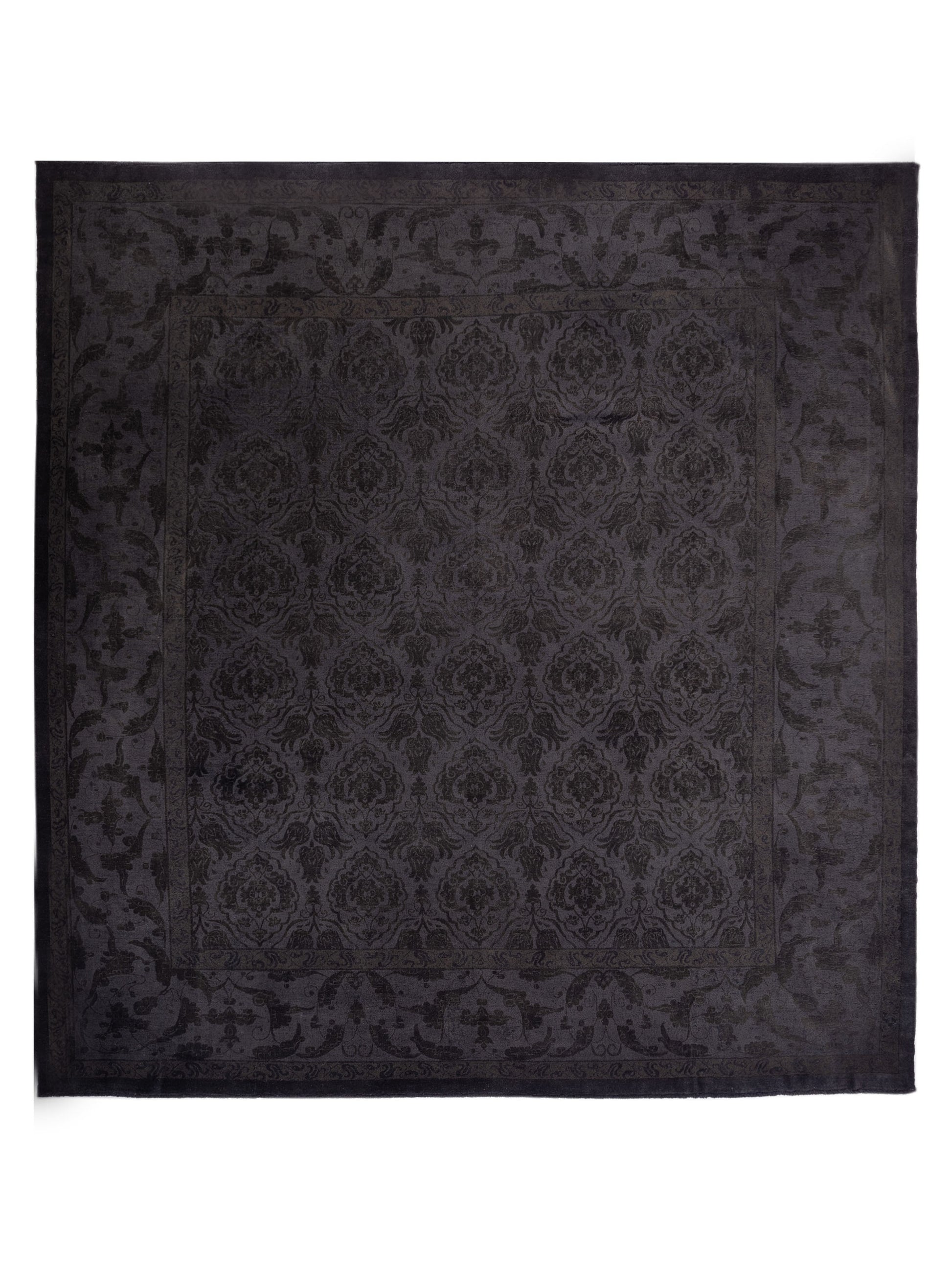 Pasha Color Bouquet 110461 Charcoal Transitional Hand Knotted Rug