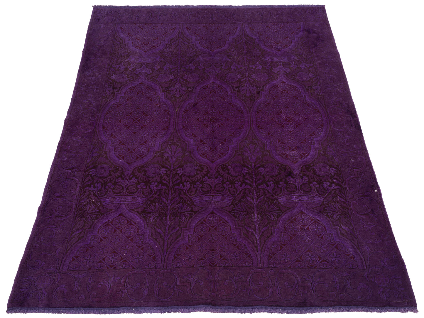 Pasha Vintage 110499 Purple  Contemporary Hand Knotted Rug