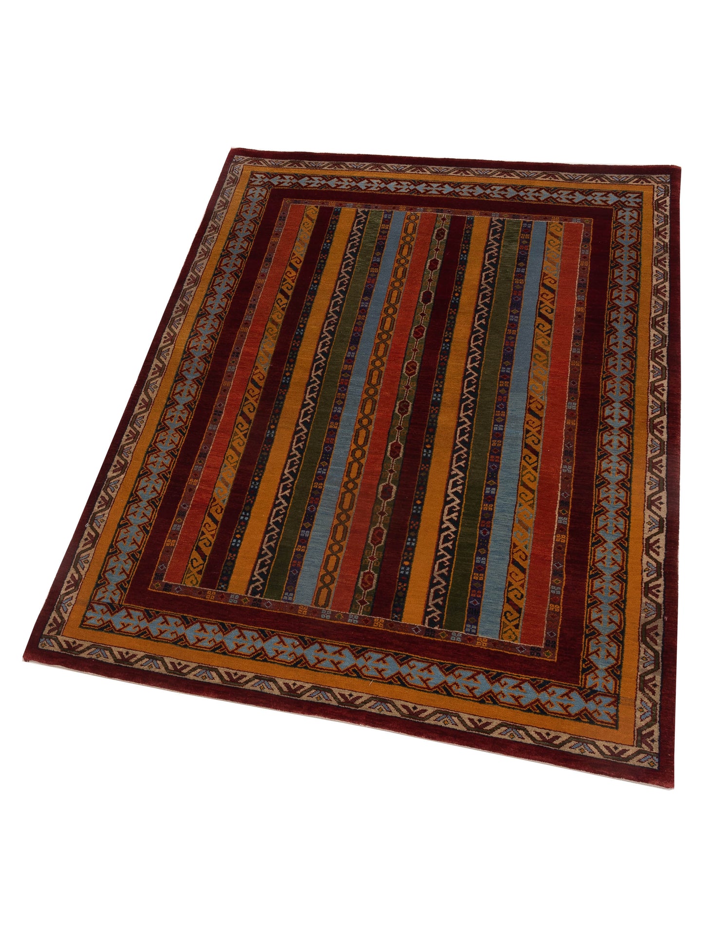 Rajpur Shawl 110860 Multi  Tribal Hand Knotted Rug