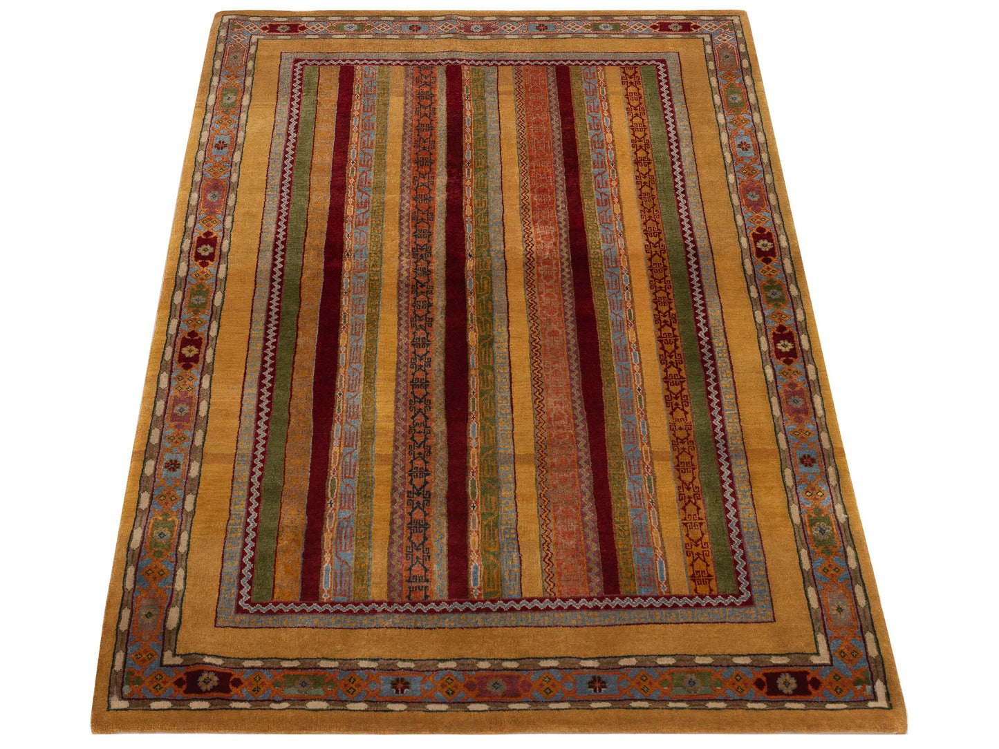 Rajpur Shawl 110865 Multi  Tribal Hand Knotted Rug