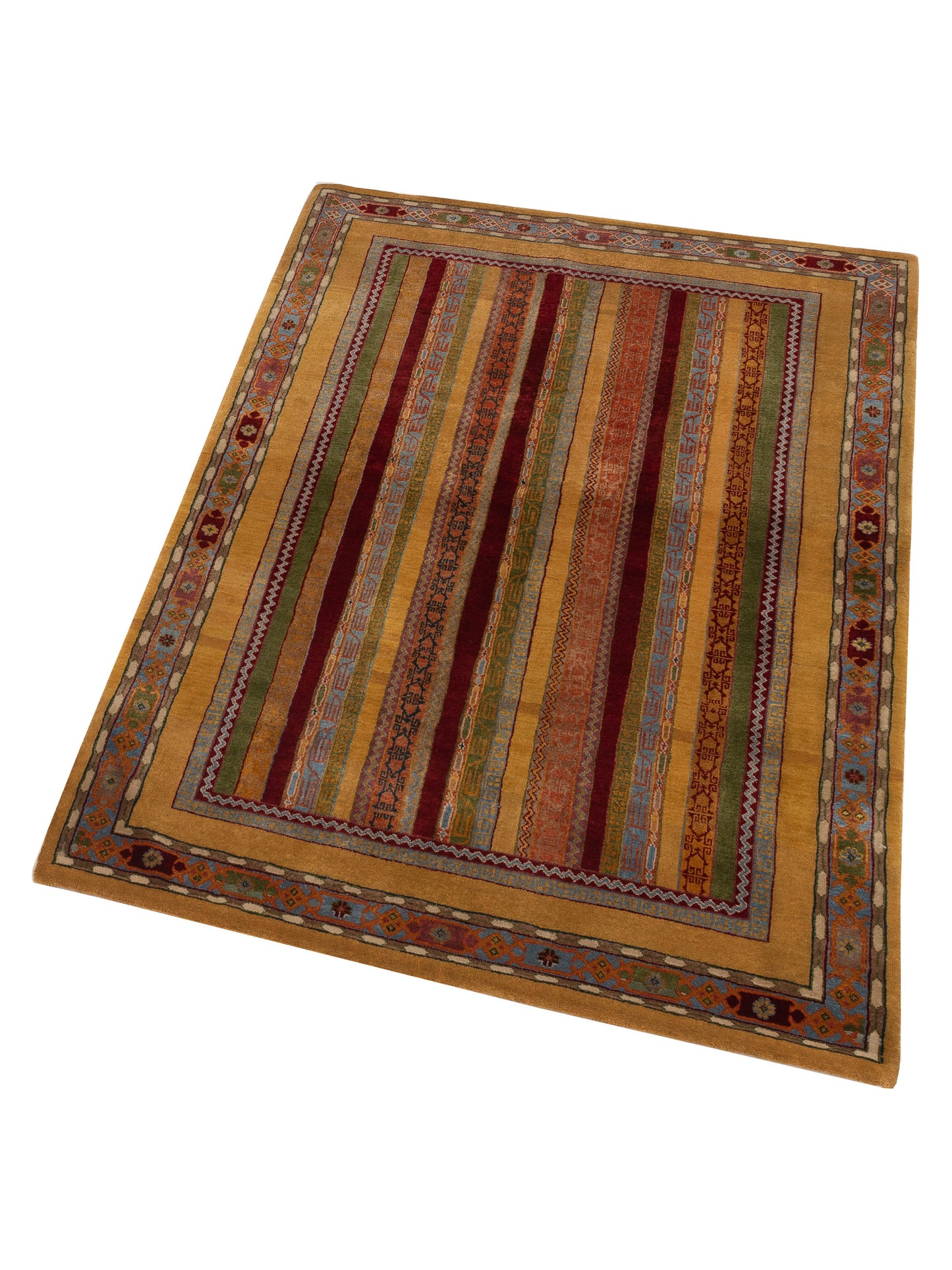 Rajpur Shawl 110865 Multi  Tribal Hand Knotted Rug