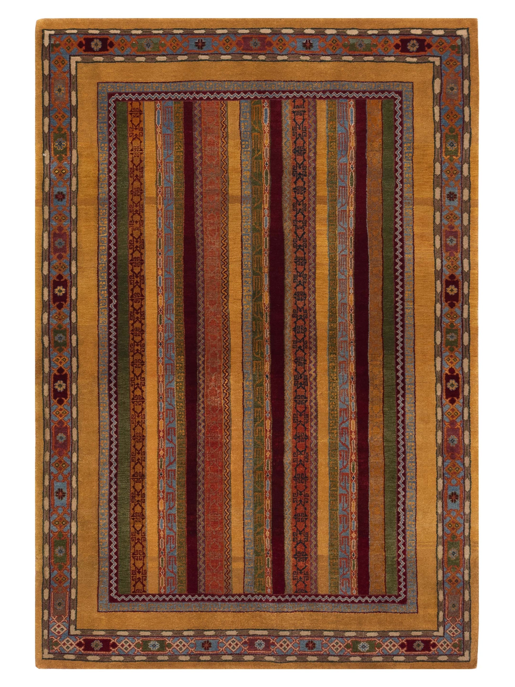 Rajpur Shawl 110865 Multi Tribal Hand Knotted Rug