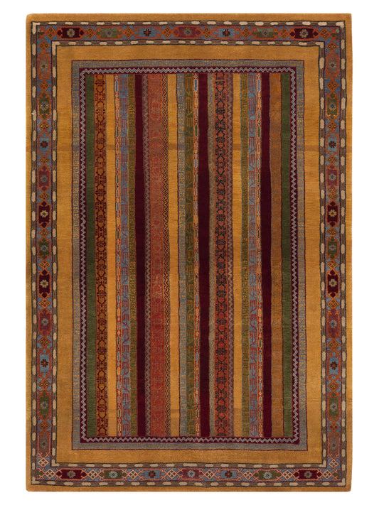 Rajpur Shawl 110865 Multi Tribal Hand Knotted Rug