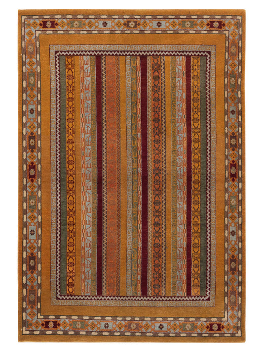 Rajpur Shawl 110879 Multi Tribal Hand Knotted Rug