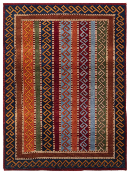 Rajpur Shawl 110882 Multi Tribal Hand Knotted Rug