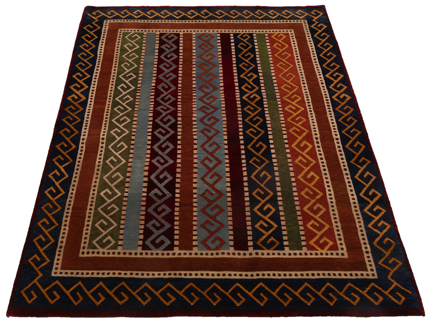 Rajpur Shawl 110887 Multi  Tribal Hand Knotted Rug