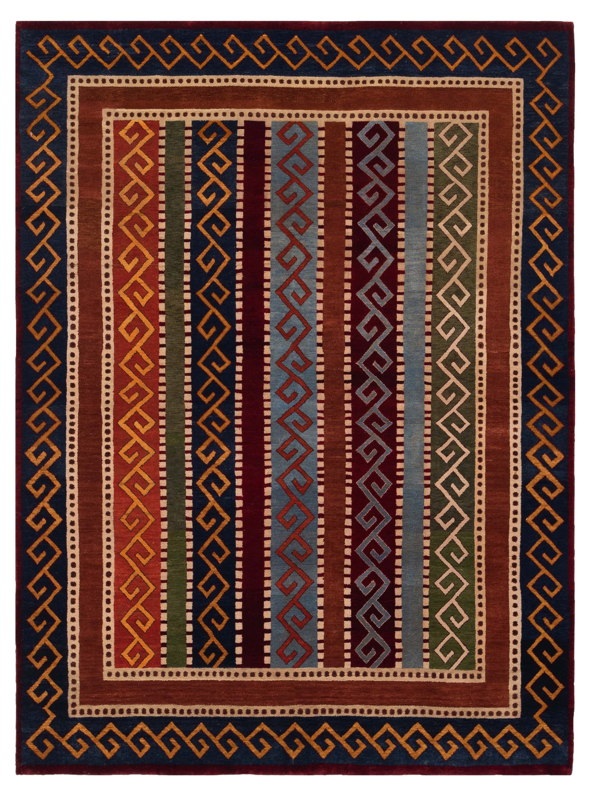 Rajpur Shawl 110887 Multi Tribal Hand Knotted Rug