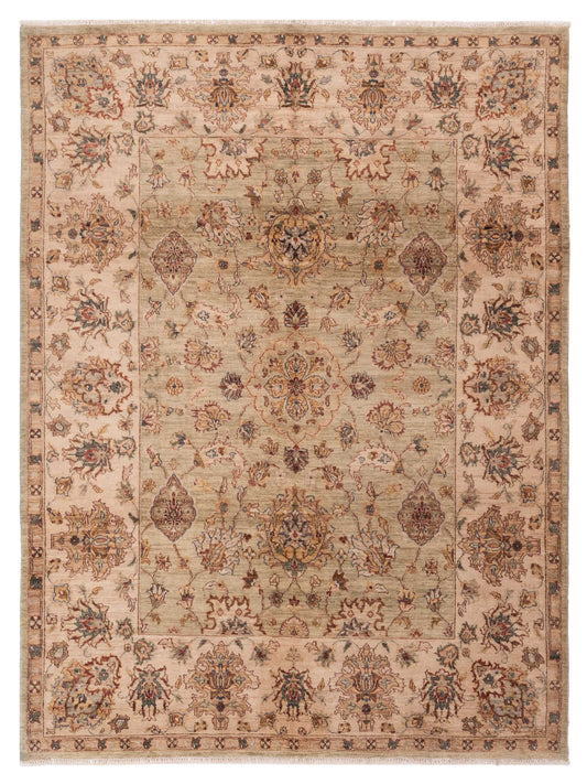 Rajpur Ghazani 110940 Green Traditional Hand Knotted Rug