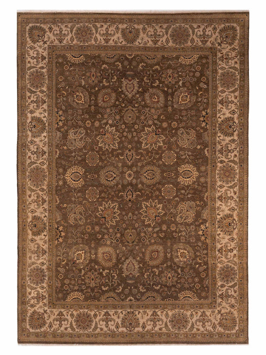 Rajpur Haji Jalili 111255 Brown Transitional Hand Knotted Rug