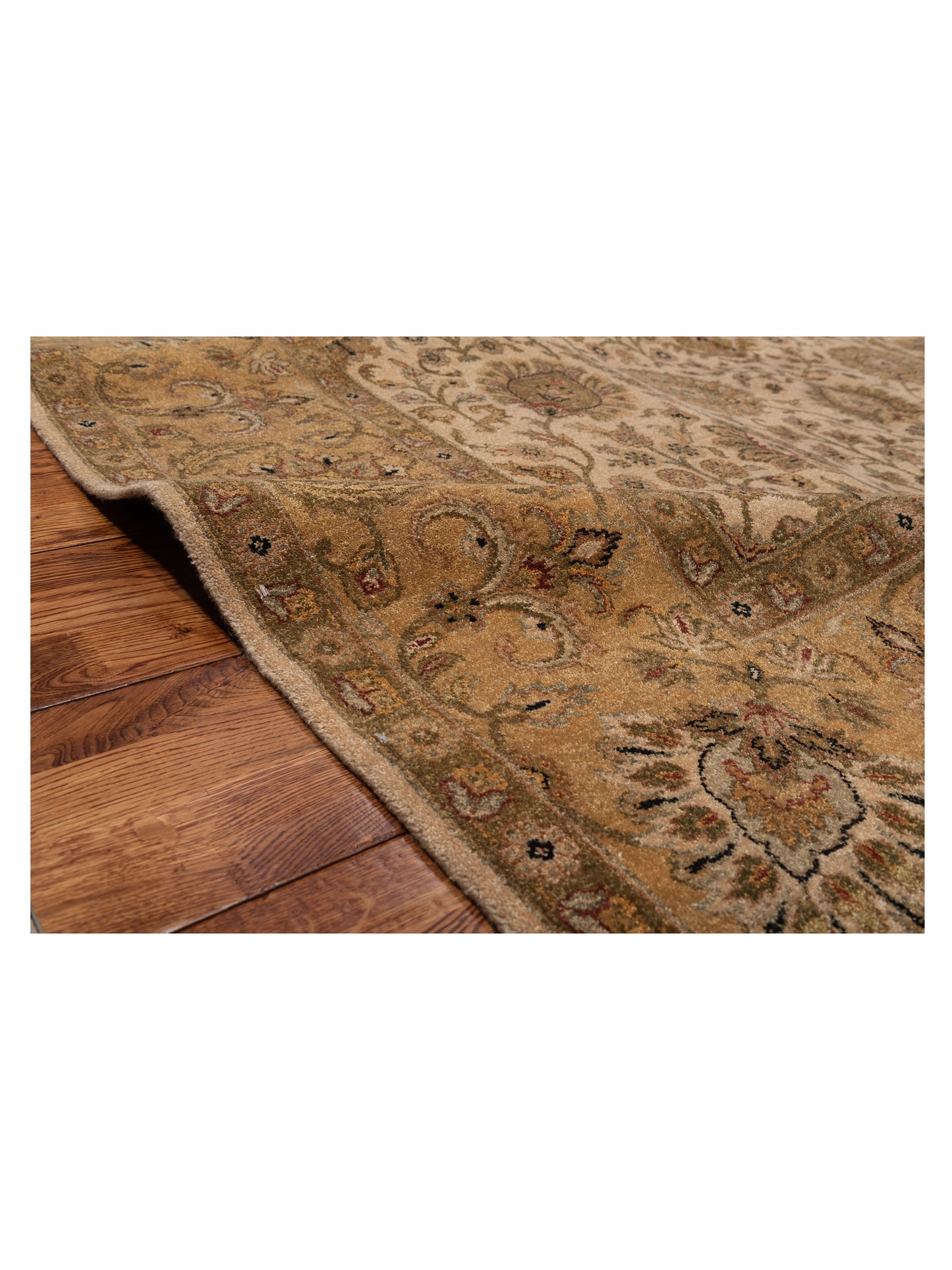 Rajpur Haji Jalili 111256 Ivory Gold Transitional Hand Knotted Rug