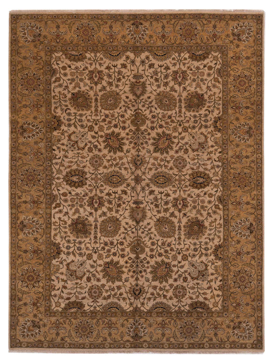 Rajpur Haji Jalili 111256 Ivory Transitional Hand Knotted Rug