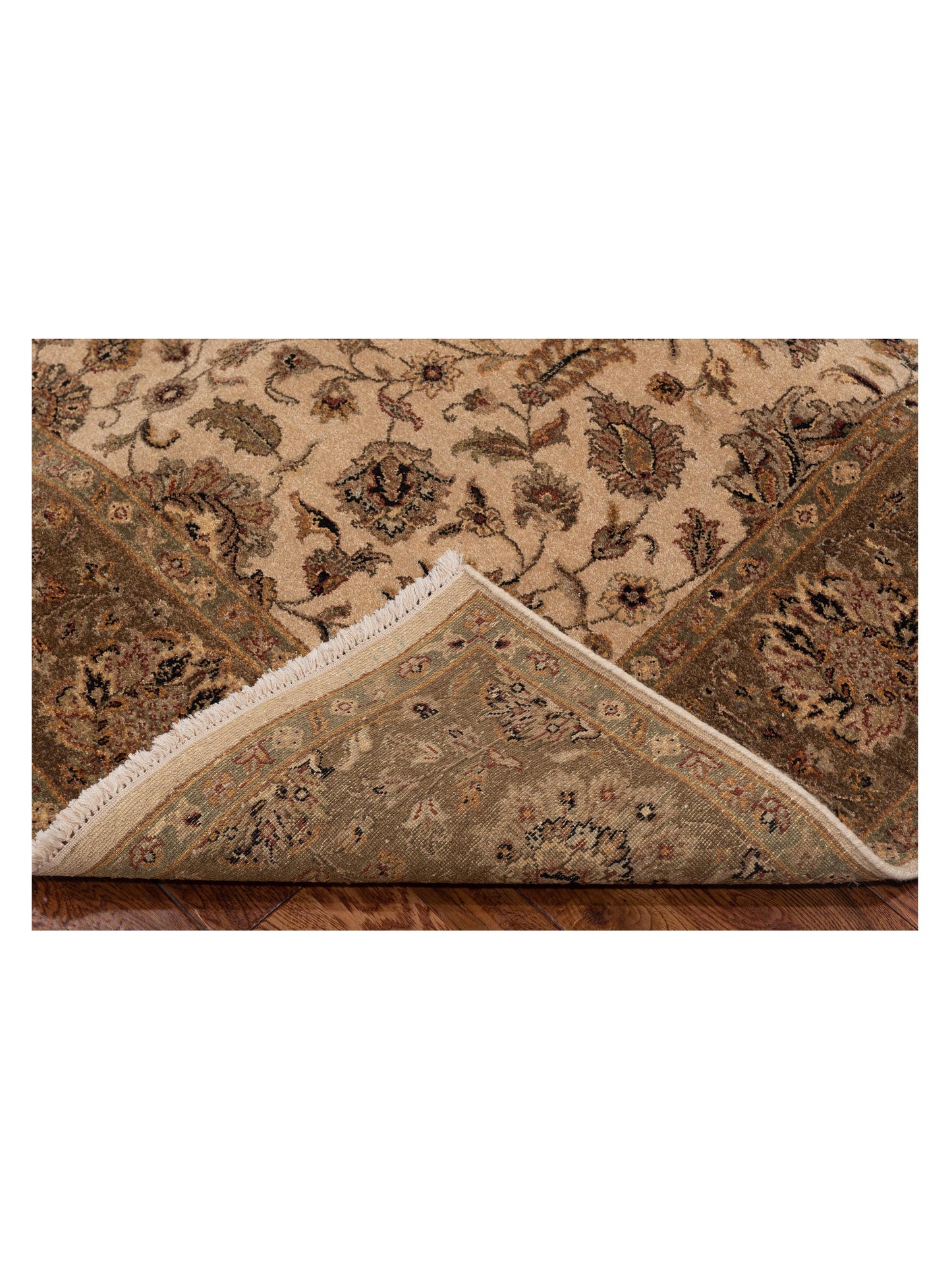 Rajpur Haji Jalili 111279 Beige Brown Transitional Hand Knotted Rug