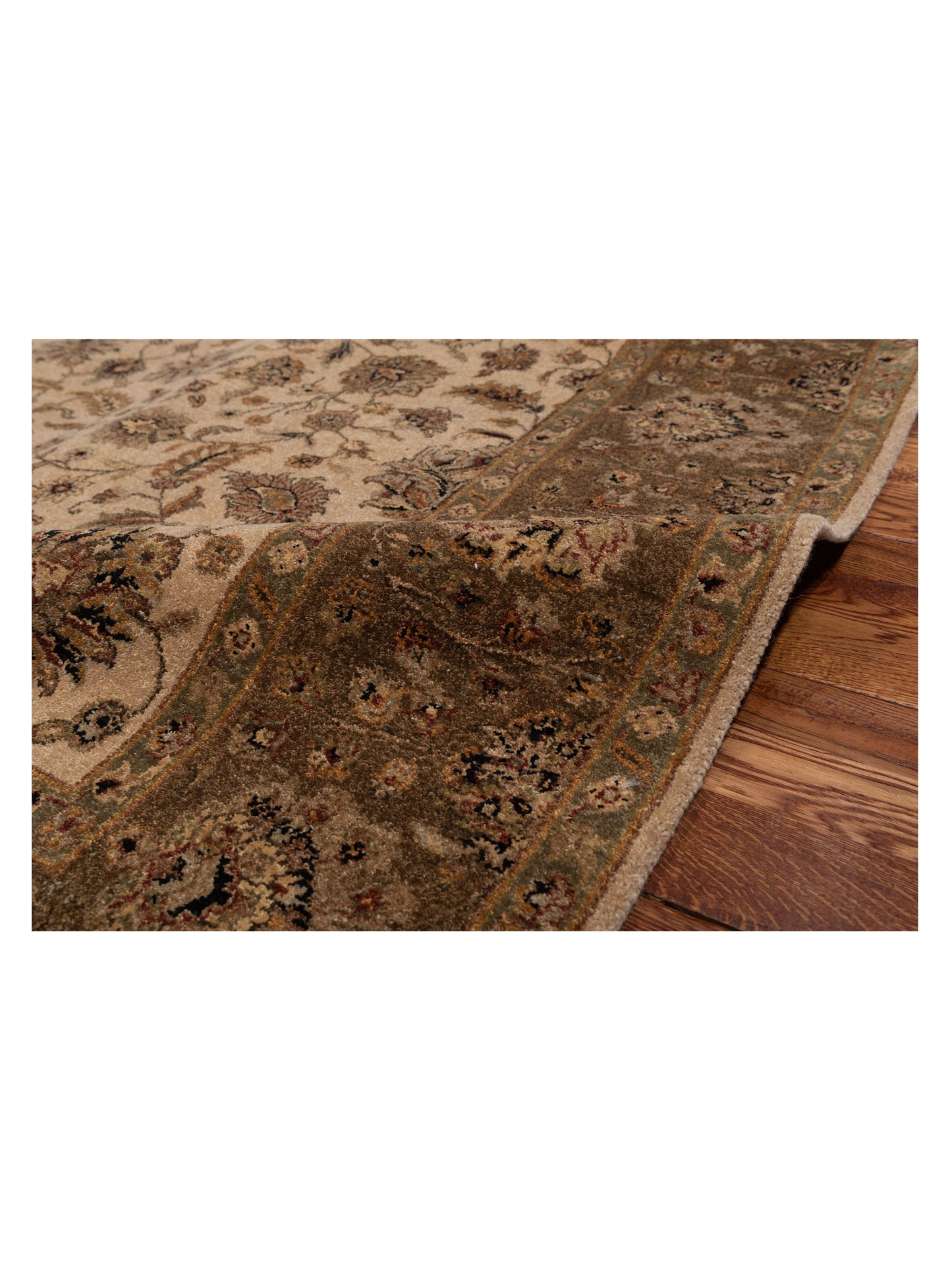 Rajpur Haji Jalili 111279 Beige Brown Transitional Hand Knotted Rug