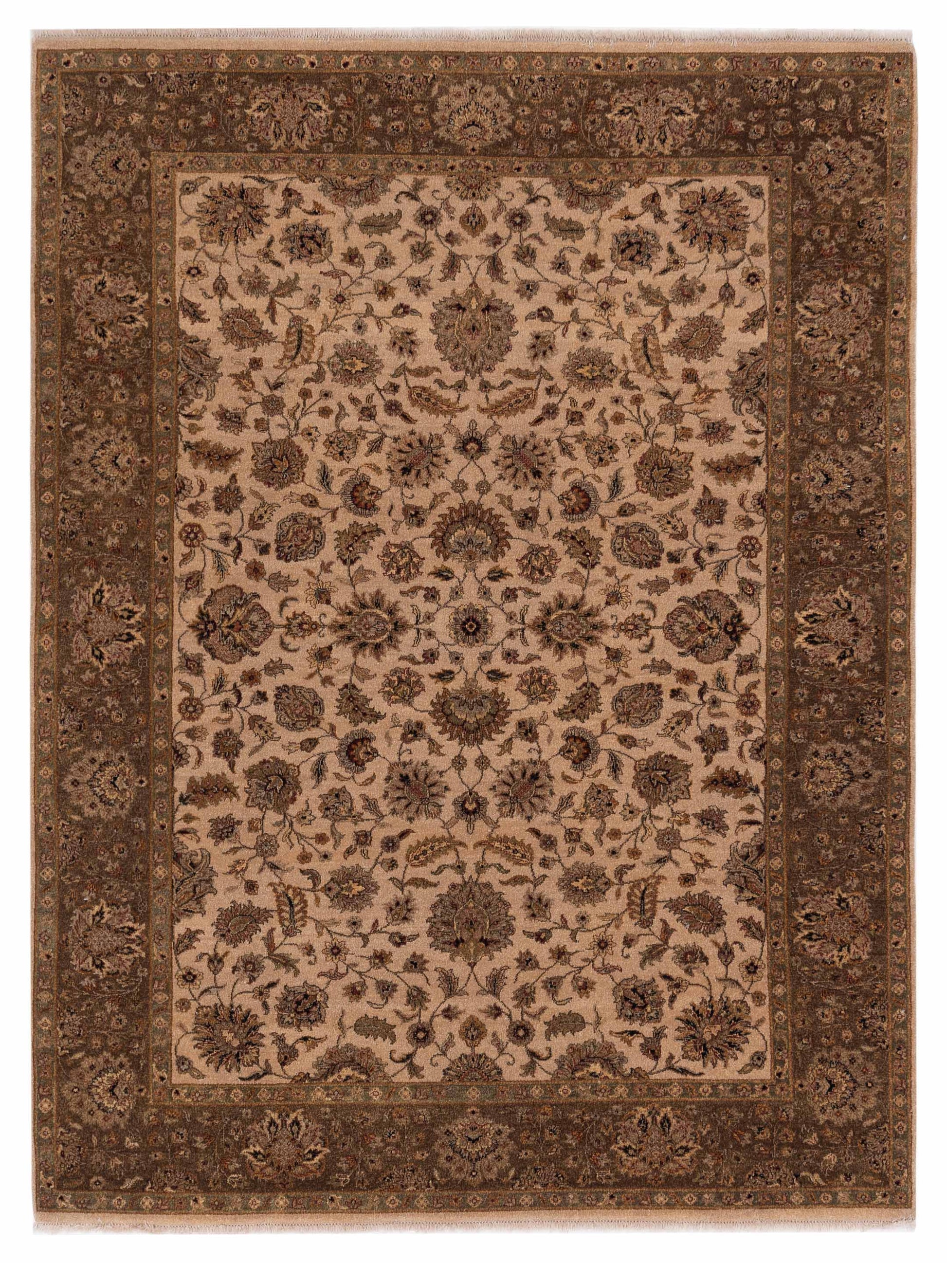 Rajpur Haji Jalili 111279 Beige Transitional Hand Knotted Rug