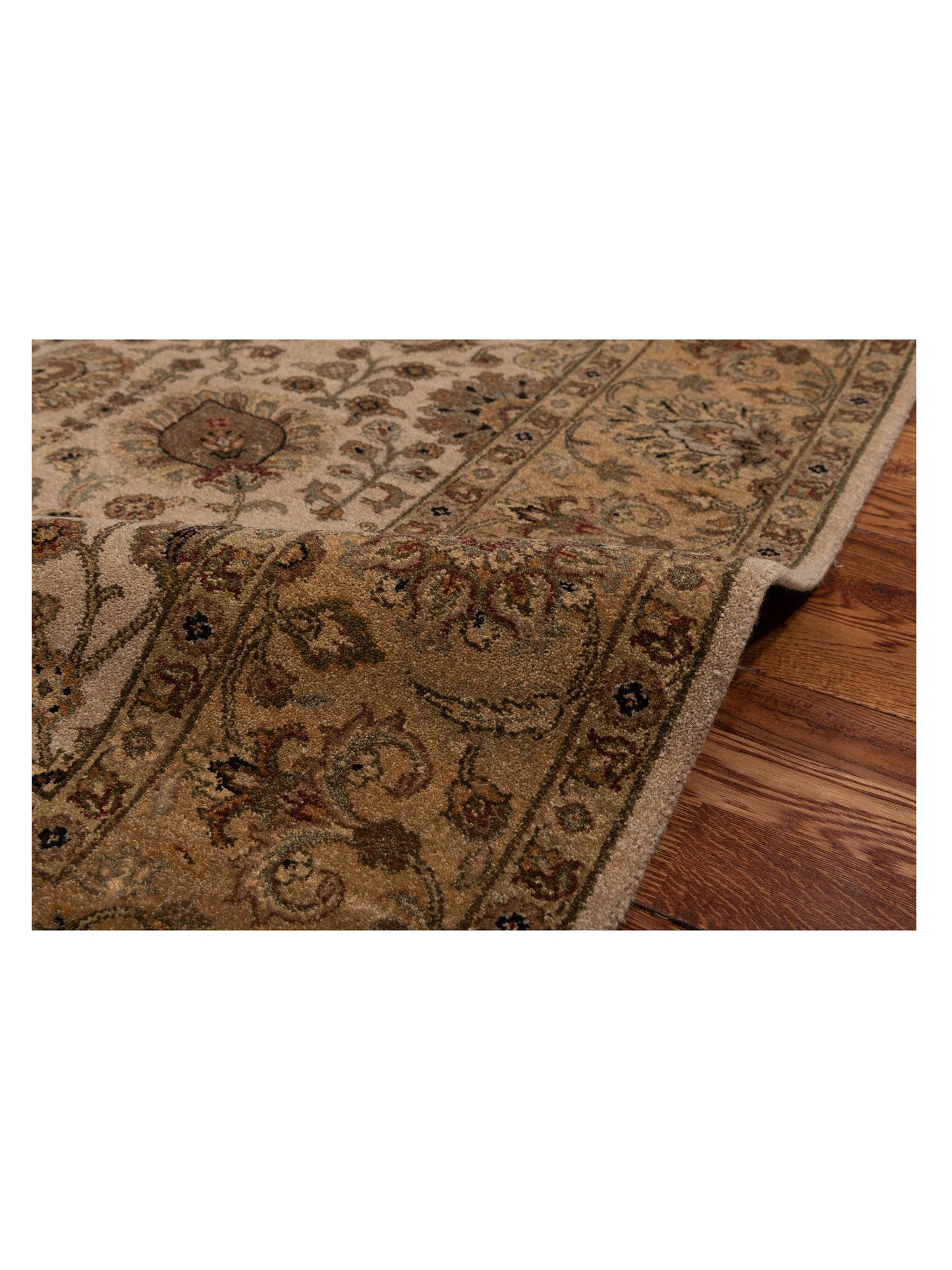 Rajpur Haji Jalili 111280 Beige Gold Transitional Hand Knotted Rug