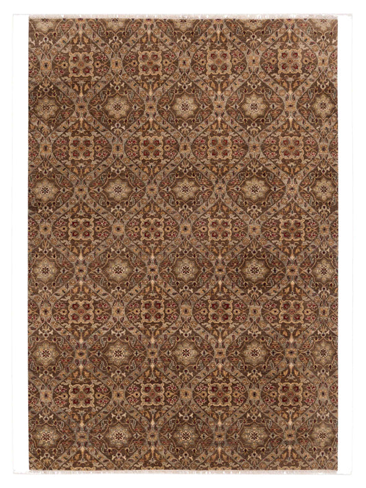 Rajpur Haji Jalili 111289 Brown Transitional Hand Knotted Rug