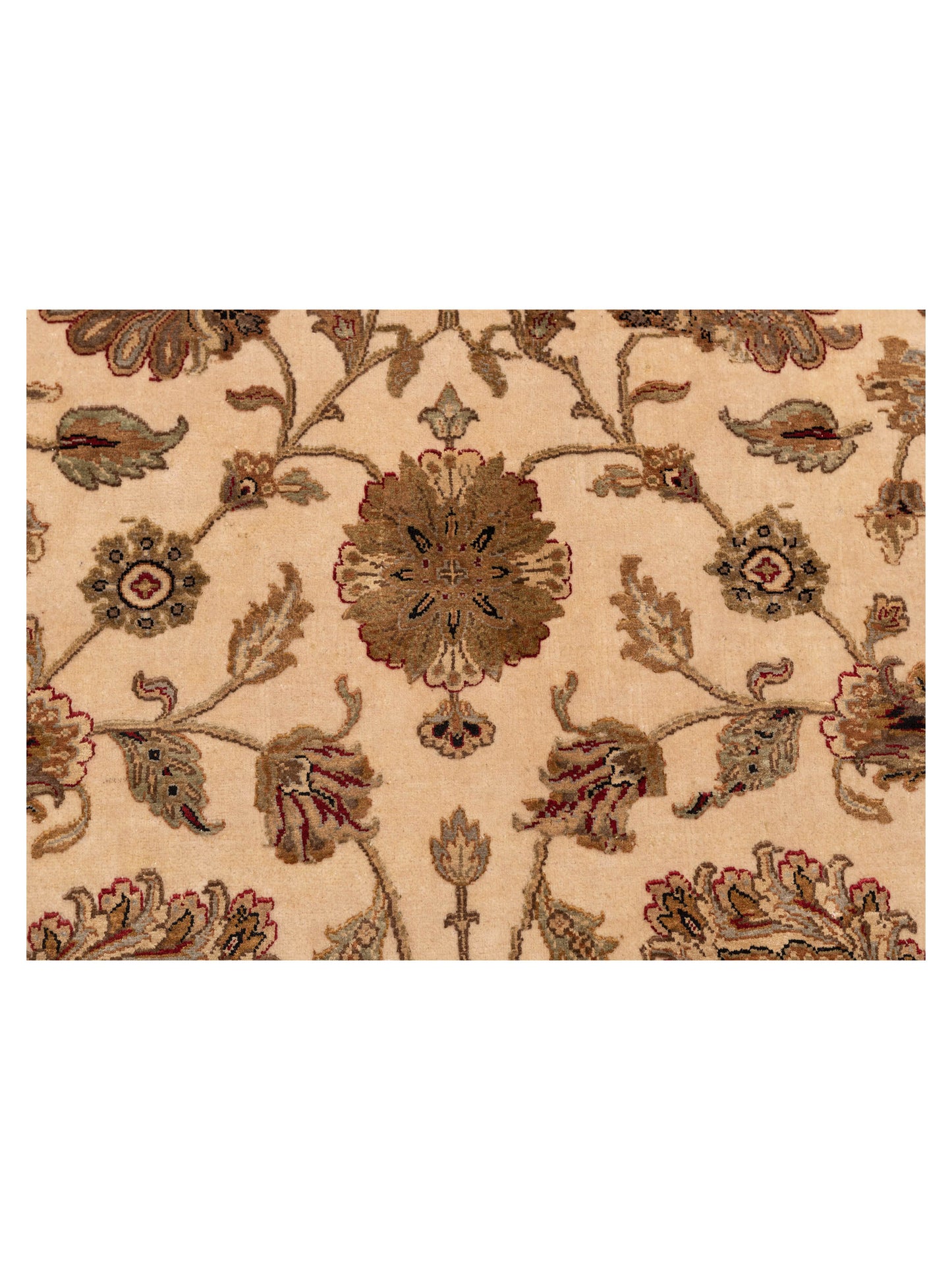 Rajpur Imperial Silk 111295 Beige Beige Traditional Hand Knotted Rug