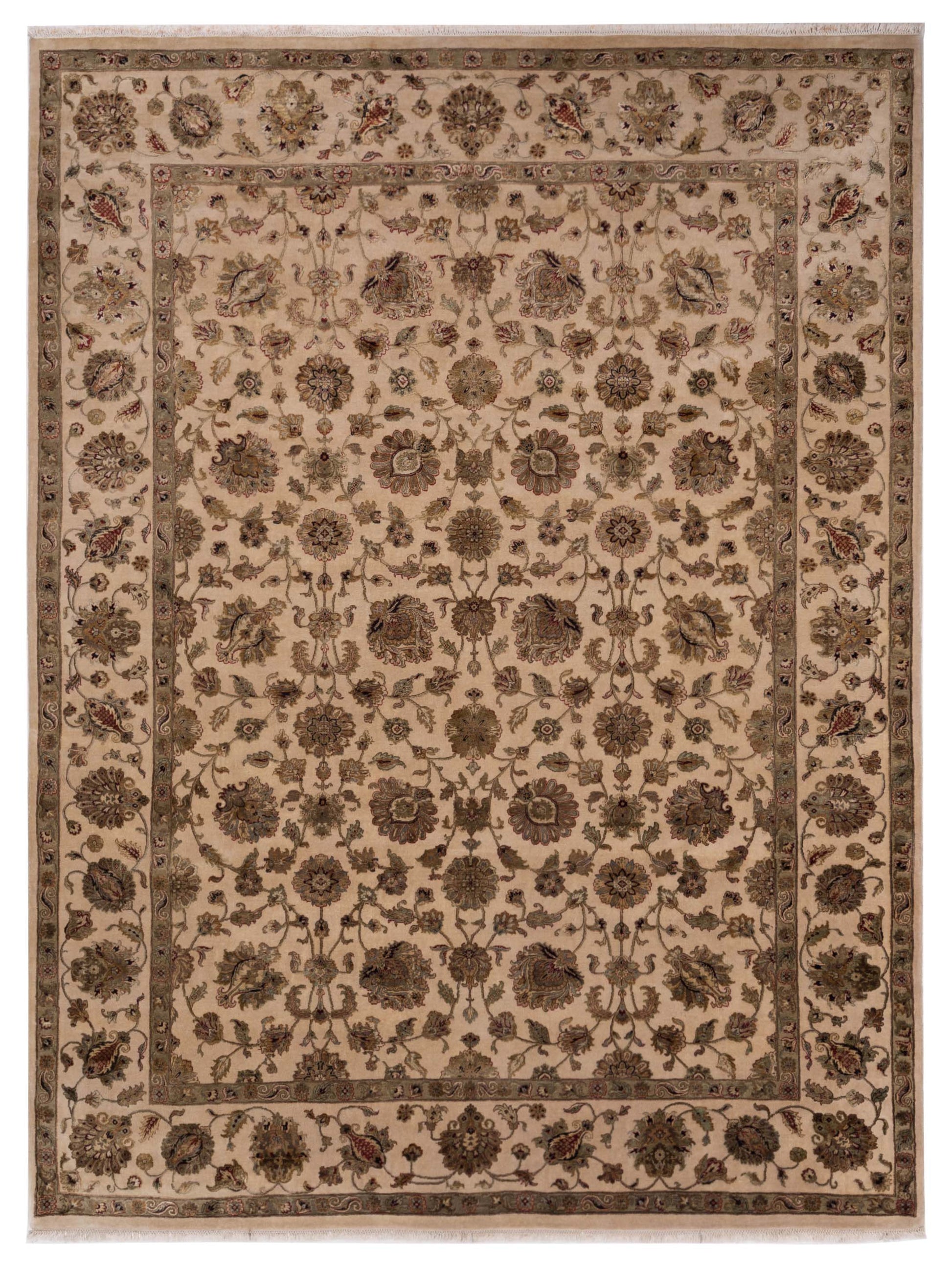 Rajpur Imperial Silk 111295 Beige Traditional Hand Knotted Rug