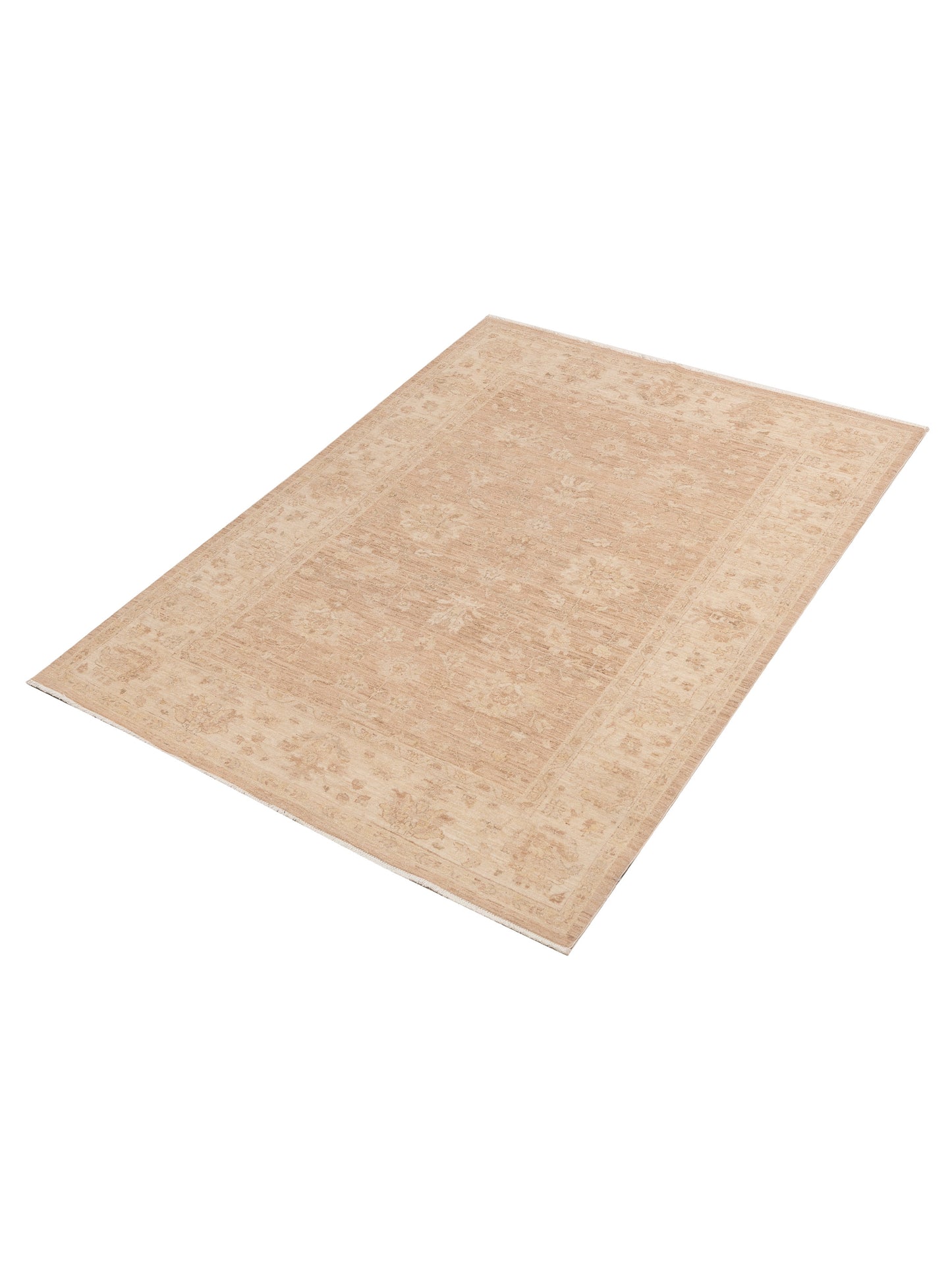 Rajpur Haji Jalili 111346 Beige Cream Transitional Hand Knotted Rug