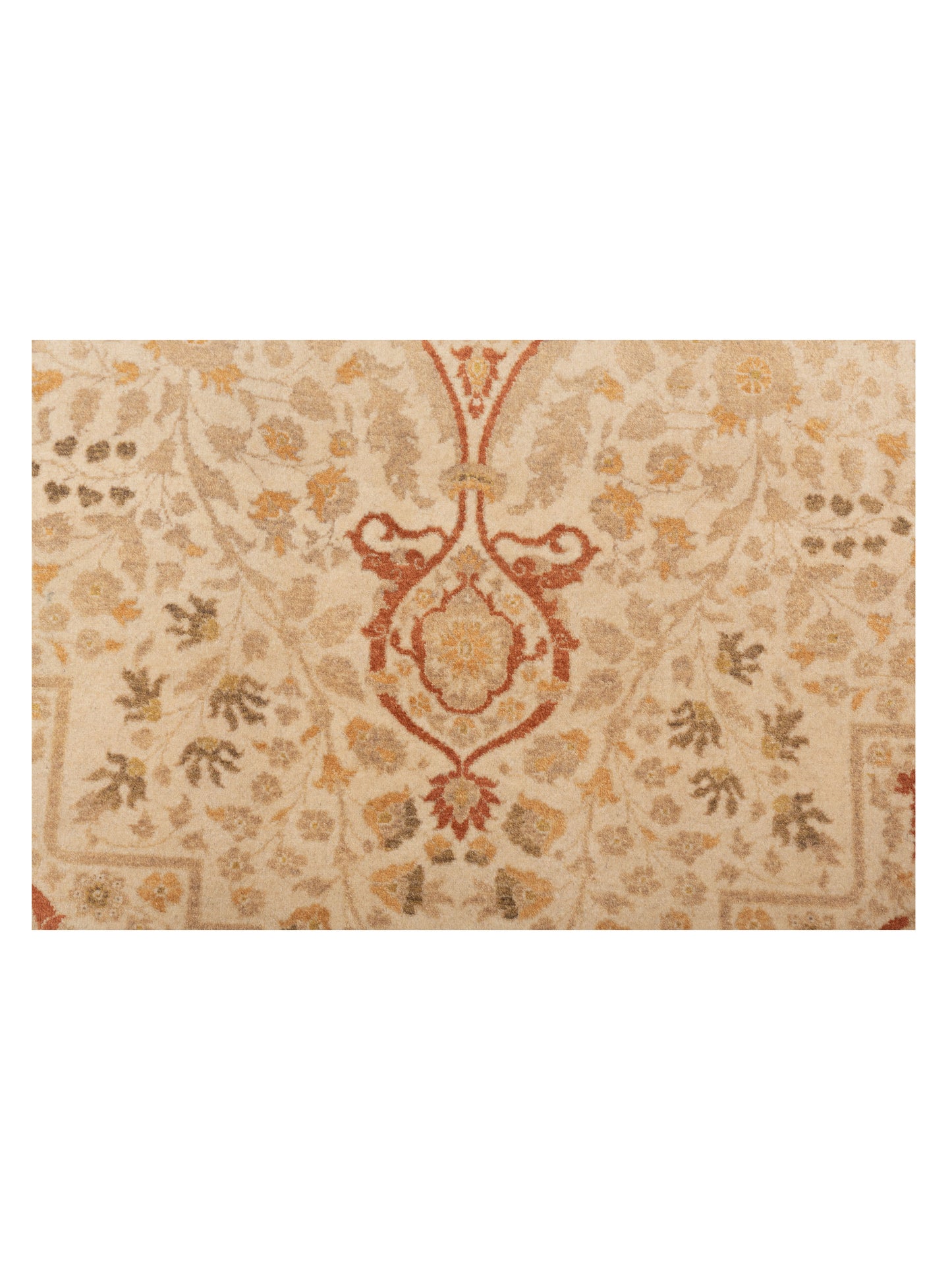 Rajpur Haji Jalili 111346 Beige Cream Transitional Hand Knotted Rug