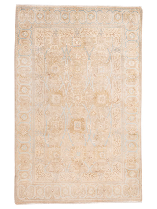 Rajpur Haji Jalili 111360 Light Brown Transitional Hand Knotted Rug