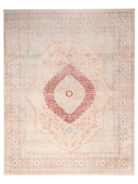 Rajpur Haji Jalili 111367 Beige Transitional Hand Knotted Rug