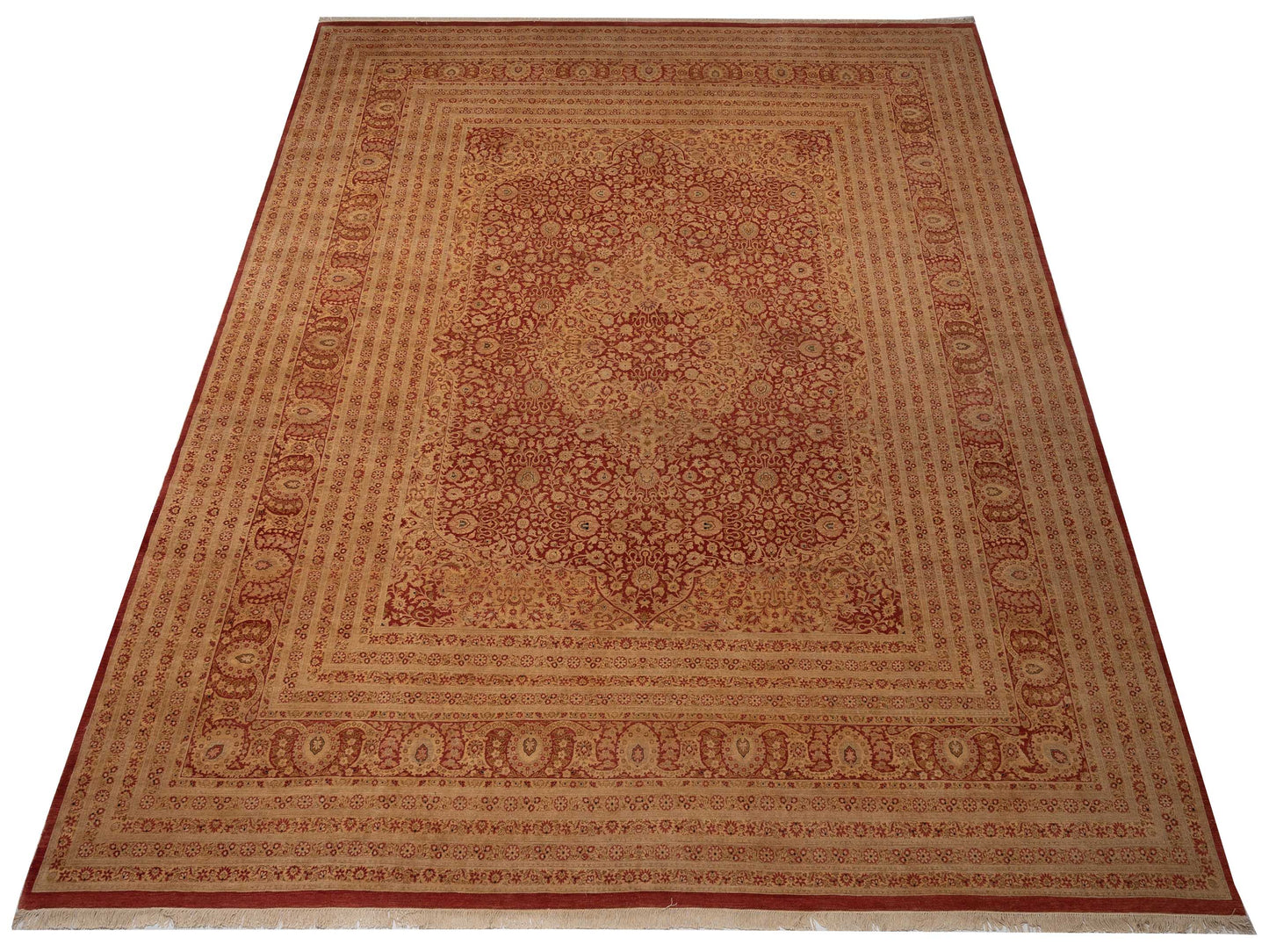 Rajpur Haji Jalili 111368 Rust Cream Transitional Hand Knotted Rug