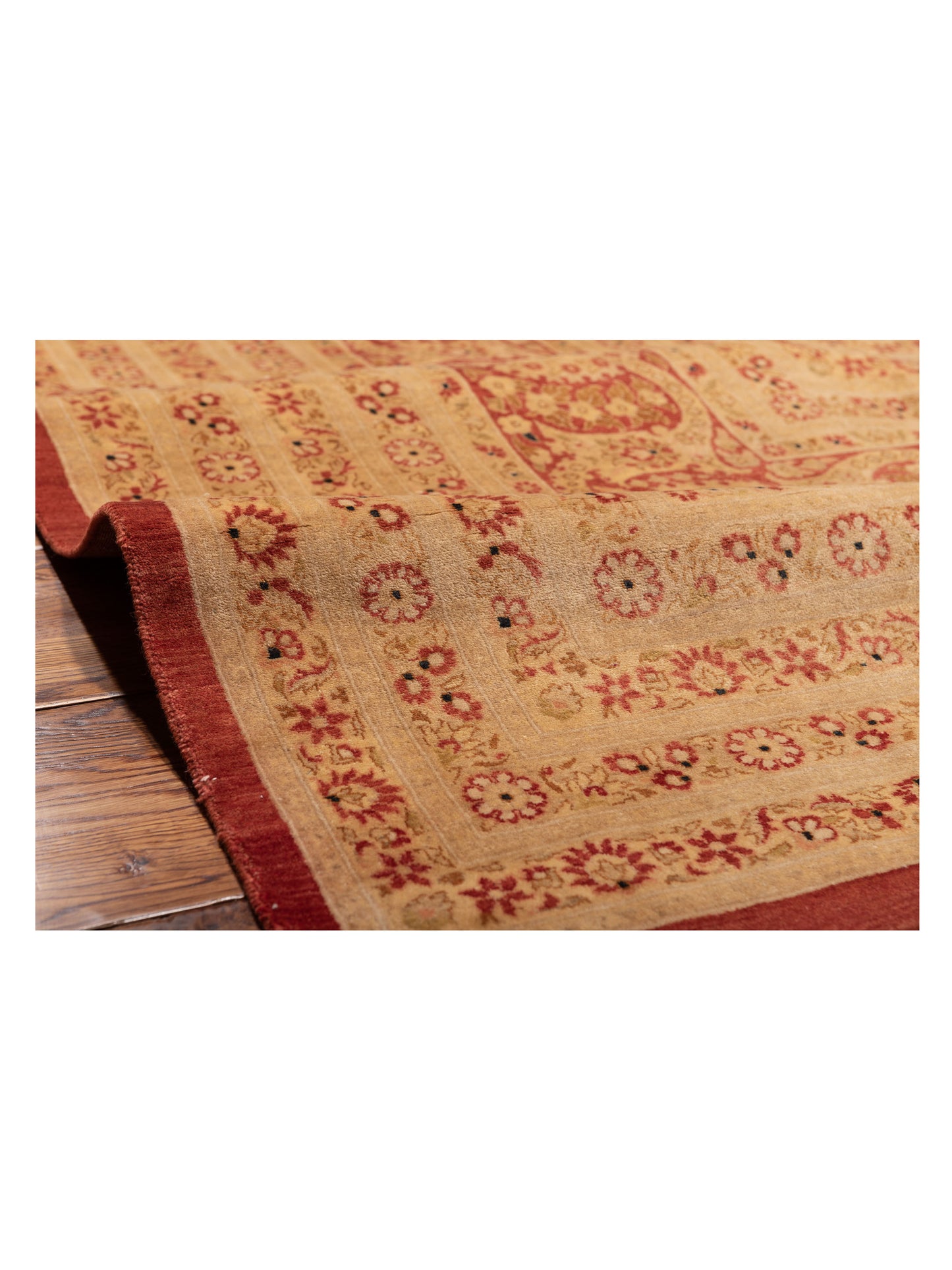 Rajpur Haji Jalili 111368 Rust Cream Transitional Hand Knotted Rug