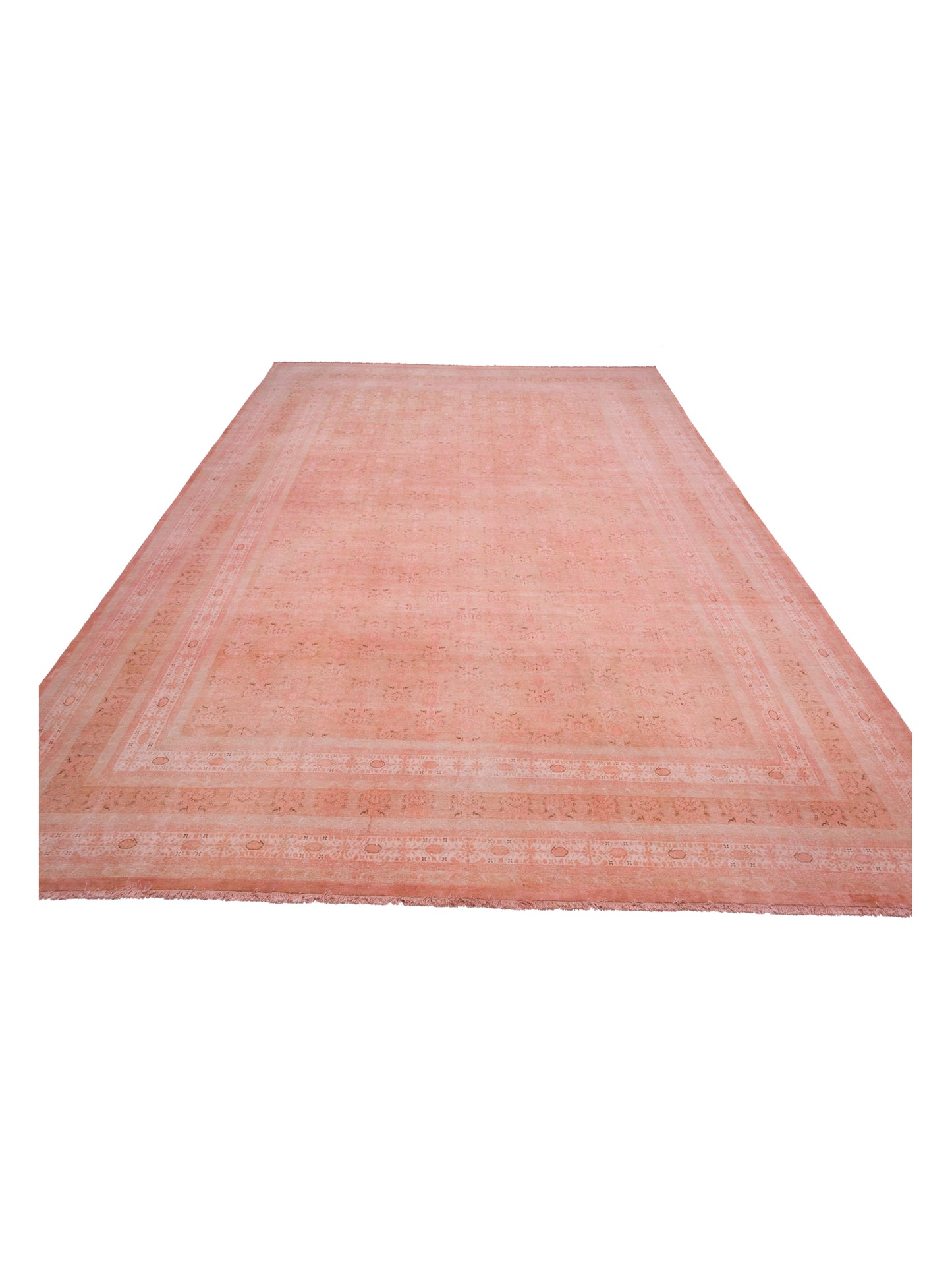 Pasha Vintage 111369 Pink  Transitional Hand Knotted Rug