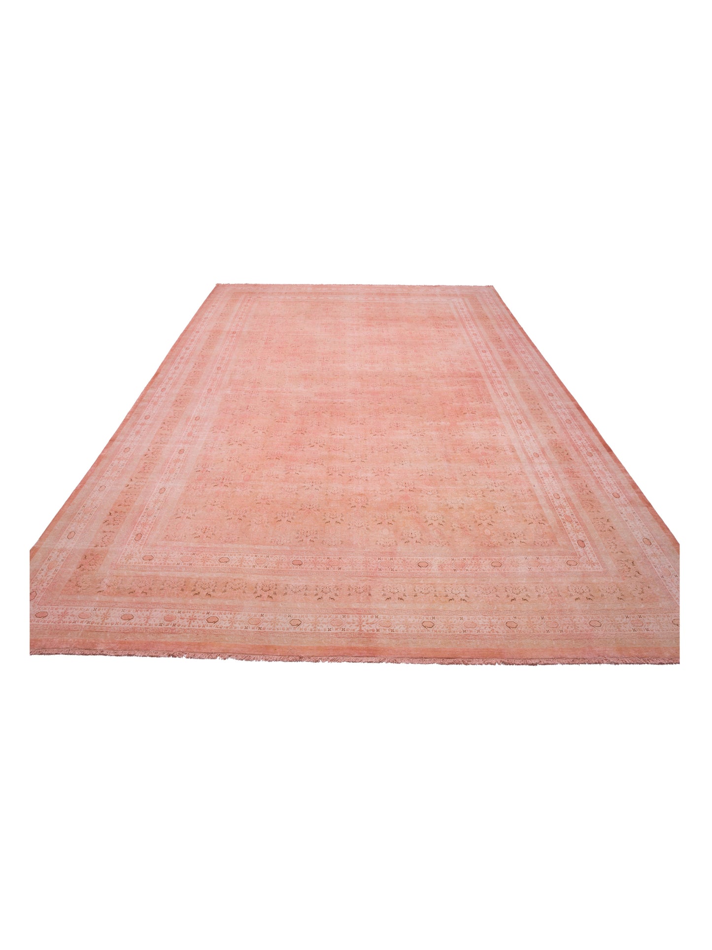 Pasha Vintage 111369 Pink  Transitional Hand Knotted Rug