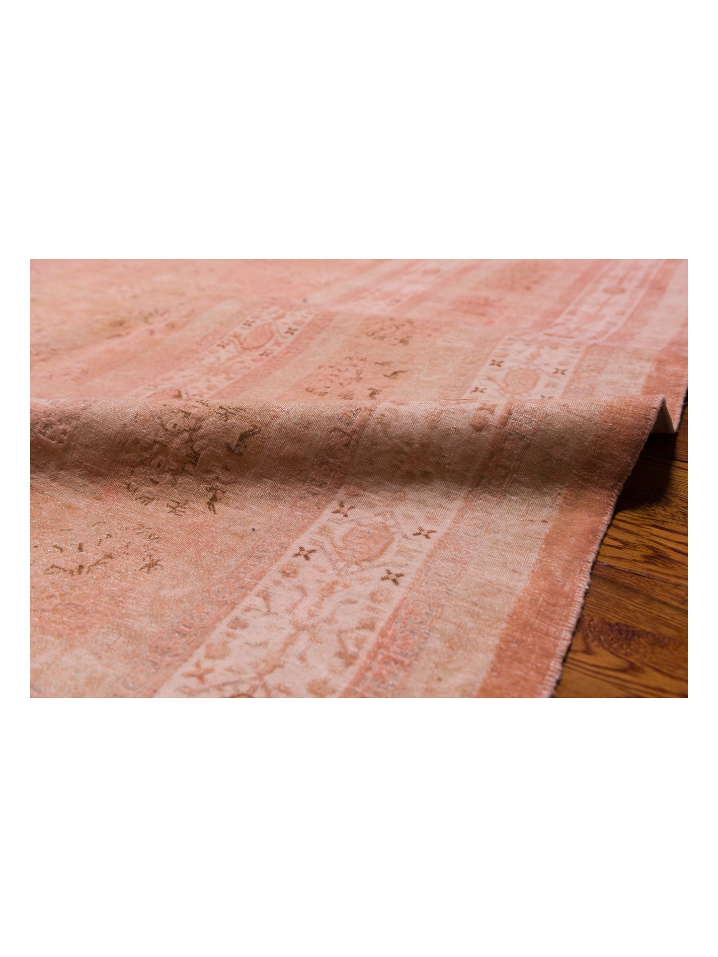 Pasha Vintage 111369 Pink  Transitional Hand Knotted Rug