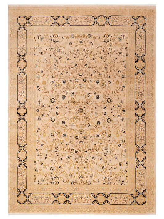 Rajpur Haji Jalili 111375 Ivory Transitional Hand Knotted Rug