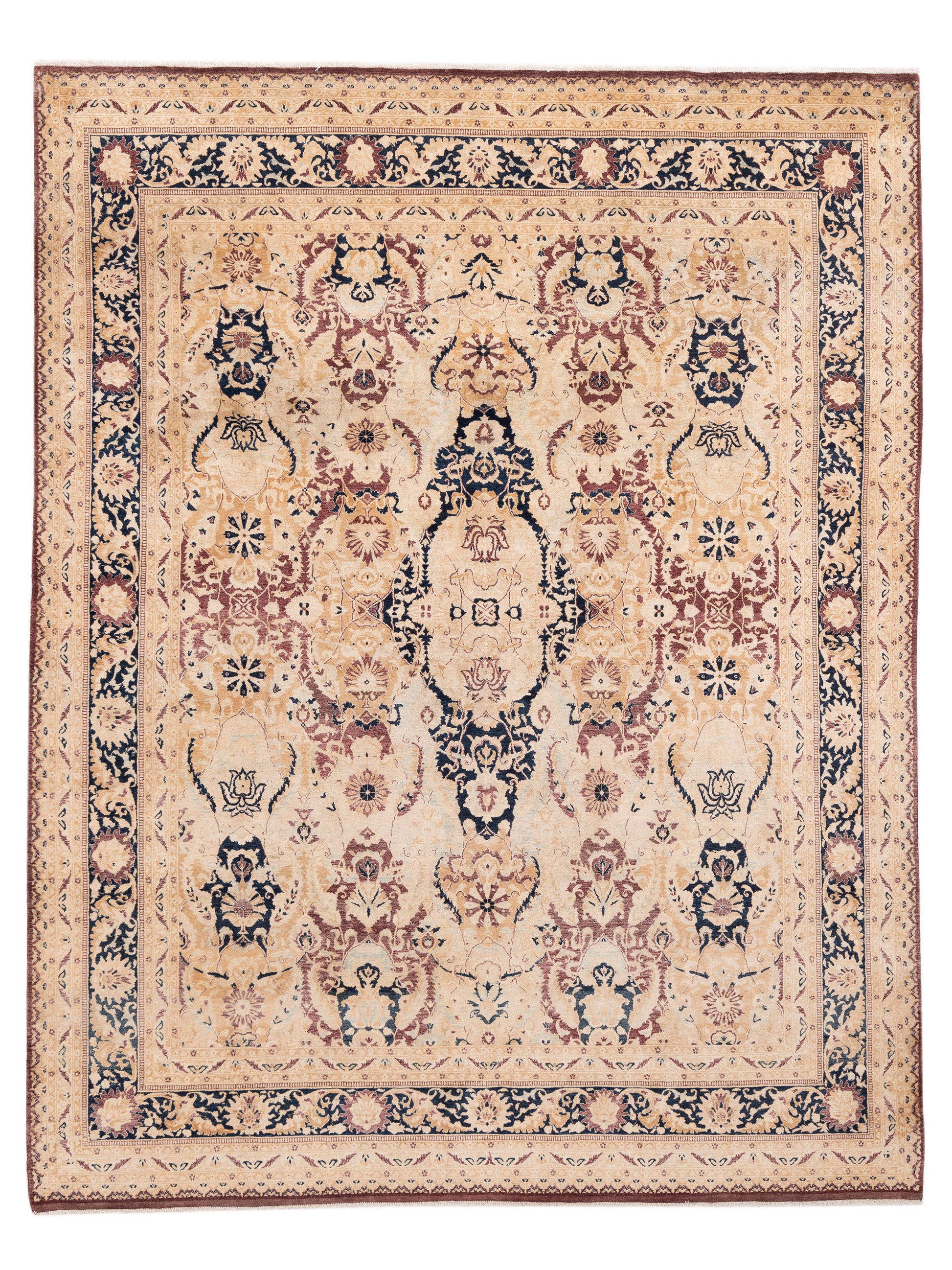 Rajpur Haji Jalili 111388 Burgundy Transitional Hand Knotted Rug