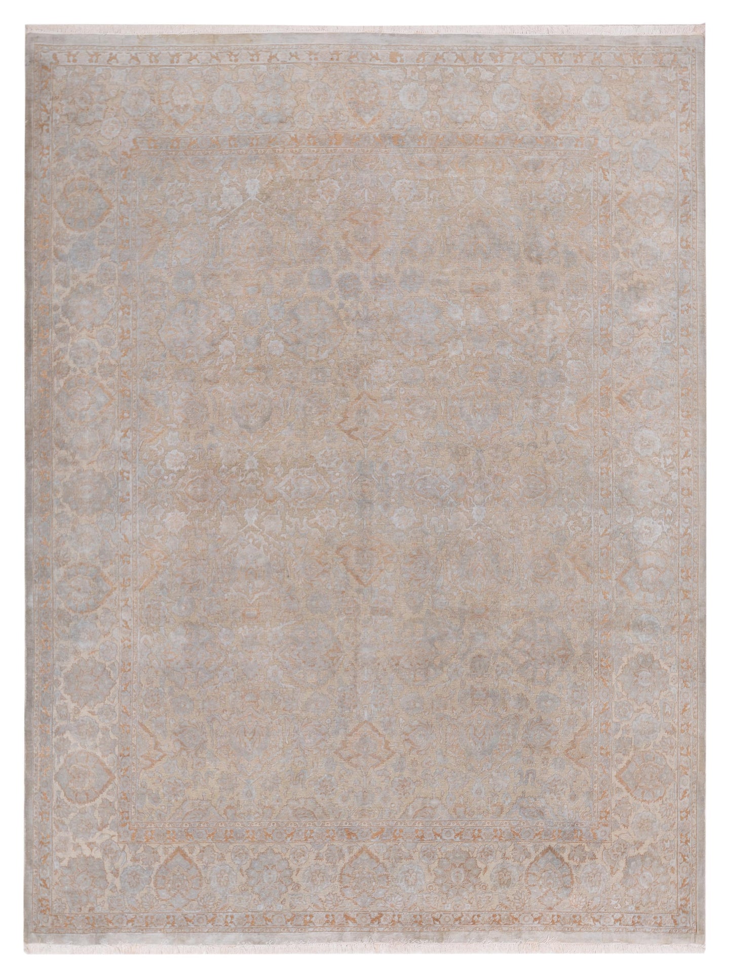 Rajpur Haji Jalili 111389 Silver Transitional Hand Knotted Rug