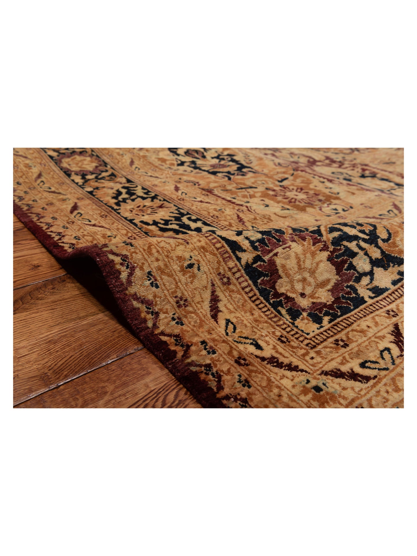 Rajpur Haji Jalili 111399 Burgundy Black Transitional Hand Knotted Rug