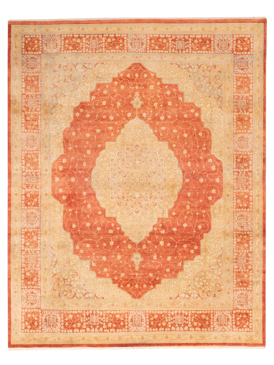 Rajpur Haji Jalili 111410 Rust Transitional Hand Knotted Rug