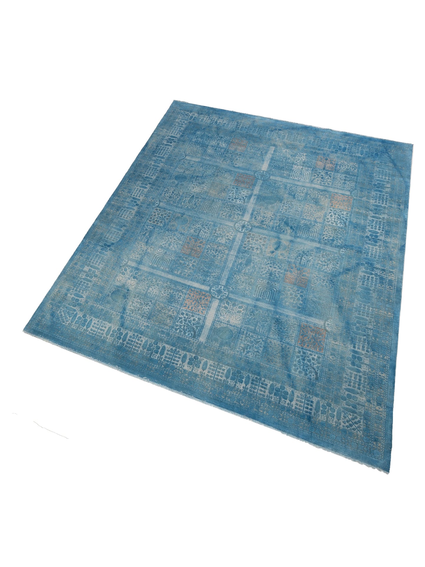 Pasha Vintage 111434 Sky Blue  Contemporary Hand Knotted Rug