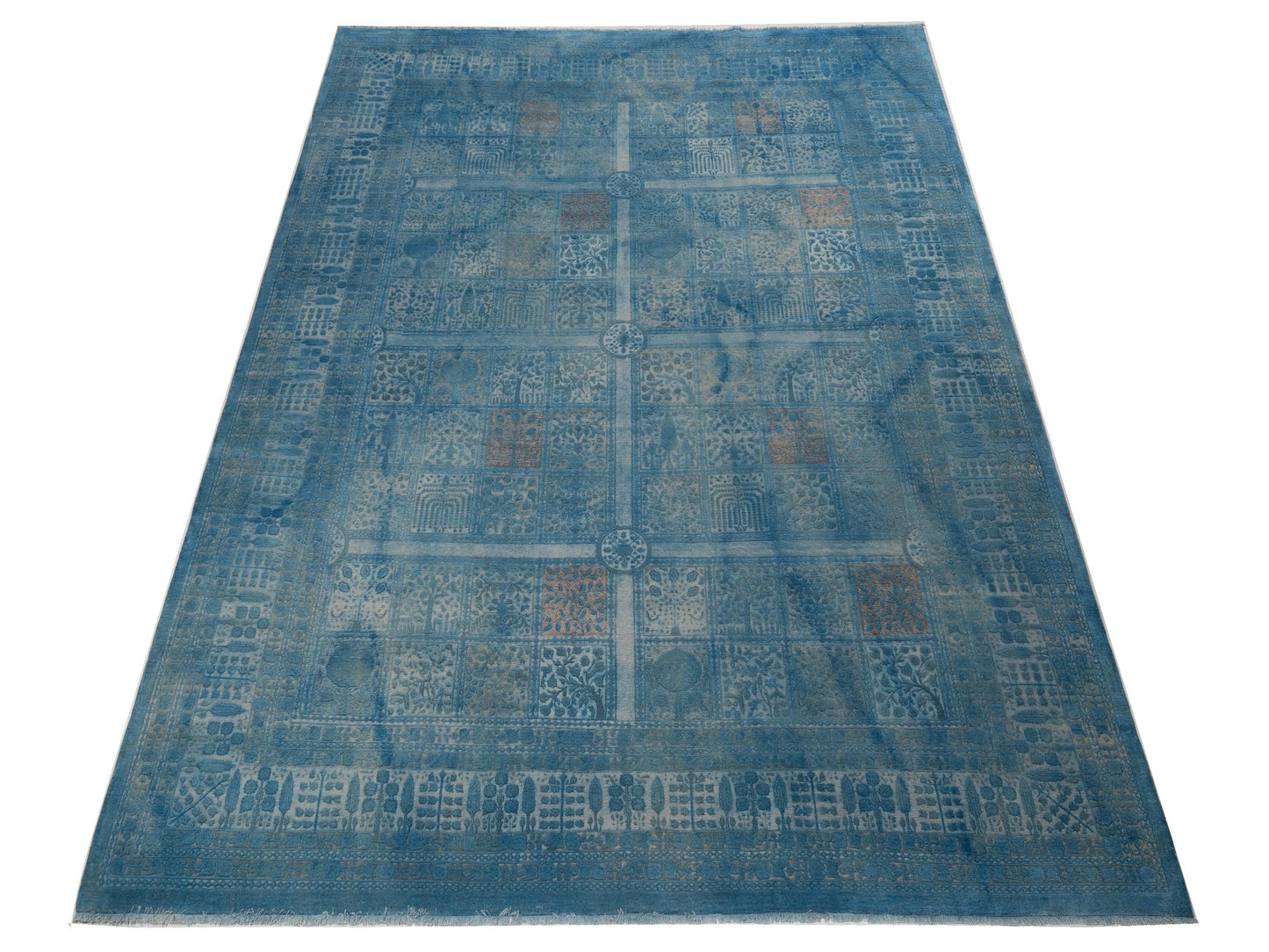 Pasha Vintage 111434 Sky Blue  Contemporary Hand Knotted Rug