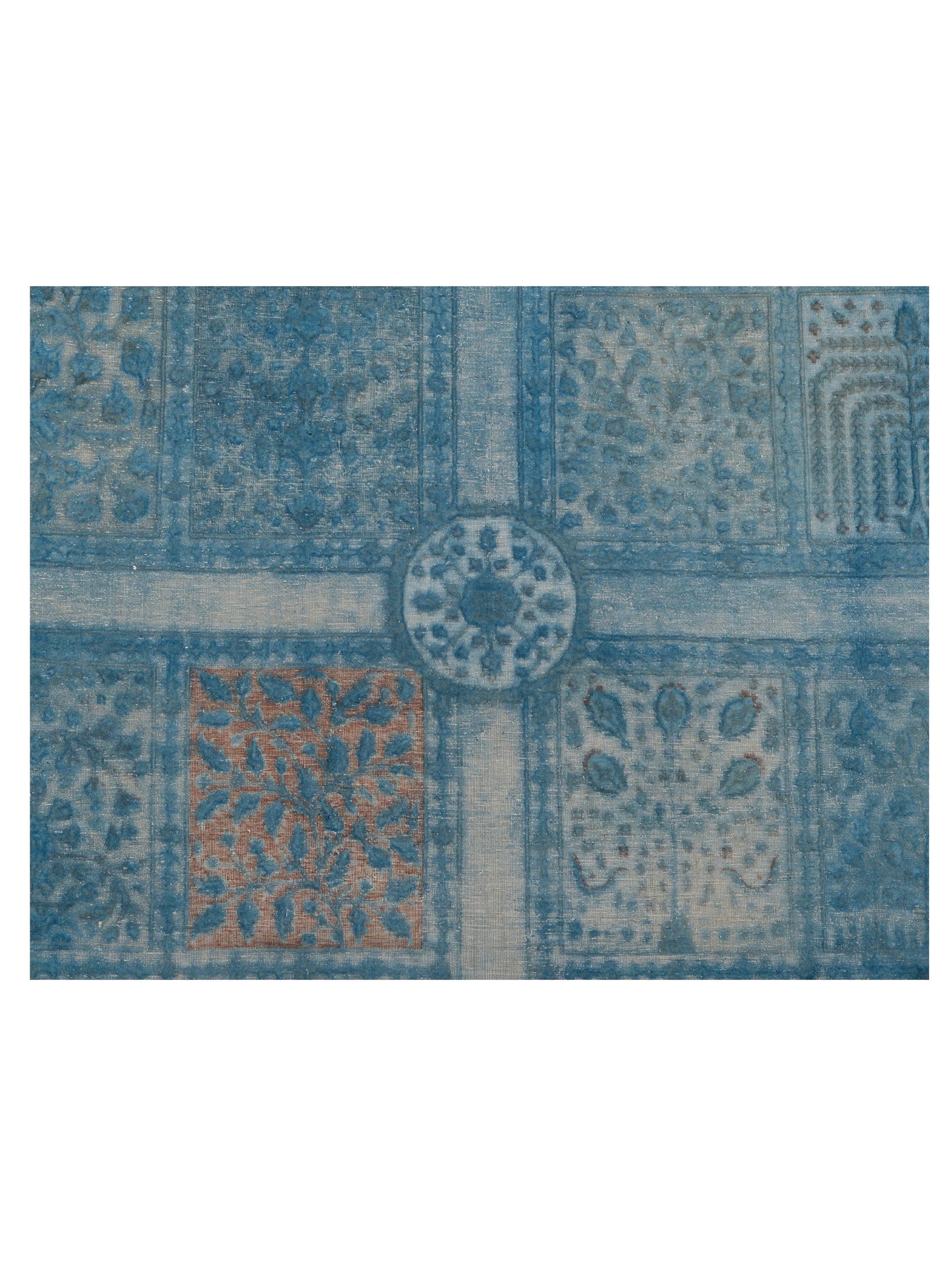 Pasha Vintage 111434 Sky Blue  Contemporary Hand Knotted Rug