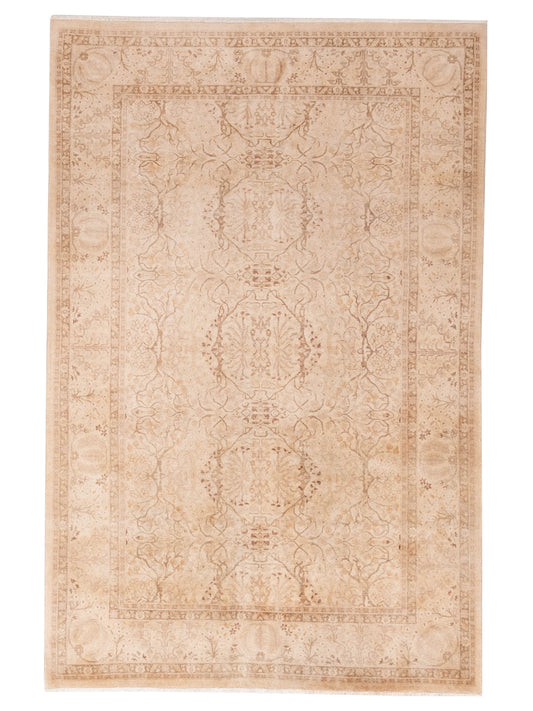 Rajpur Haji Jalili 111435 Beige Transitional Hand Knotted Rug