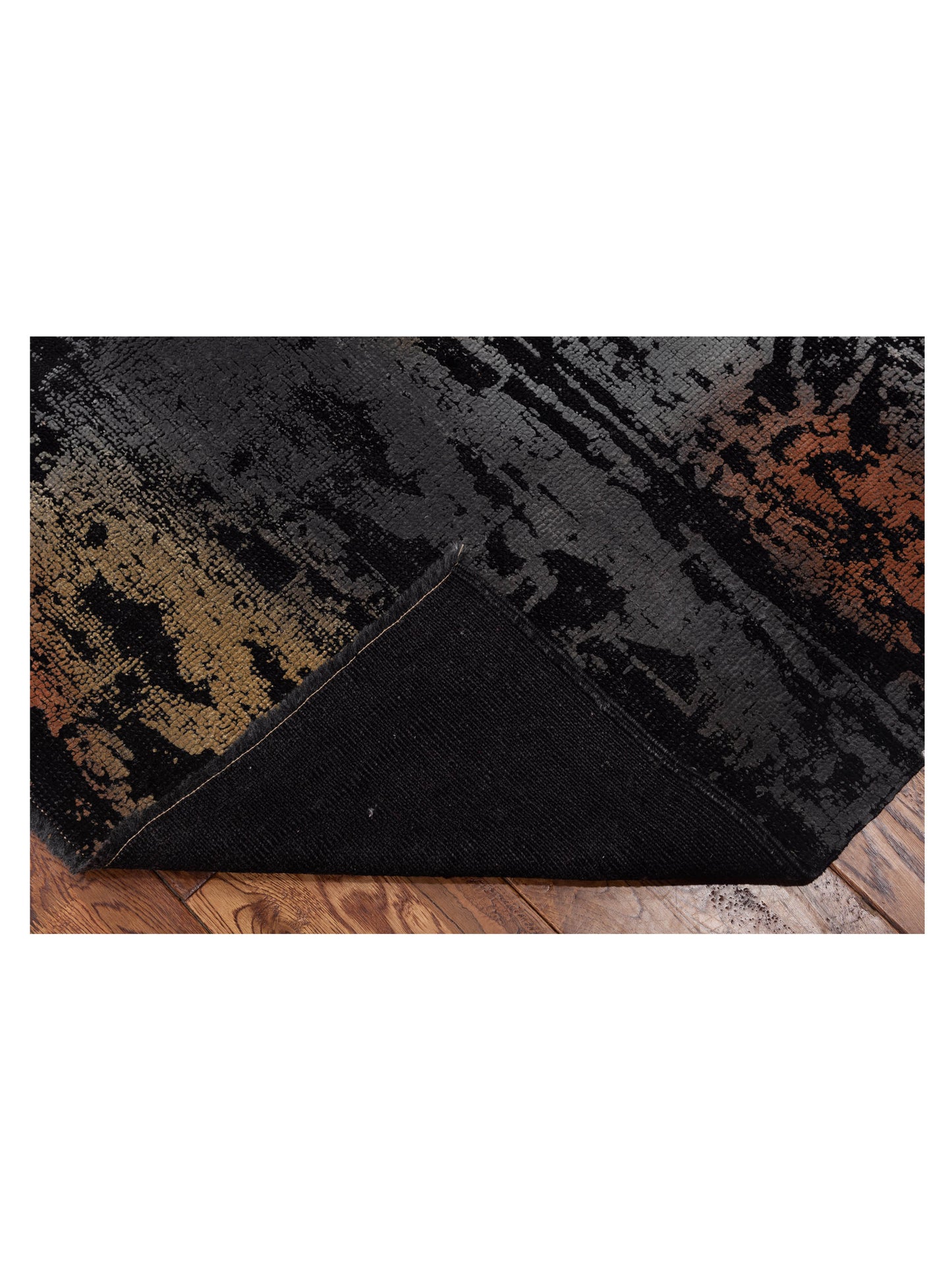 Pasha Vintage 111532 Black Gray Contemporary Hand Knotted Rug