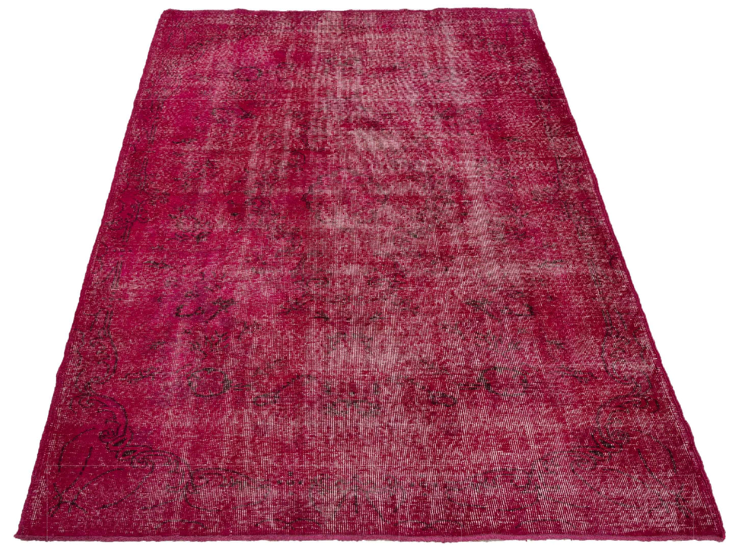 Pasha Vintage 111761 Fuchsia  Contemporary Hand Knotted Rug