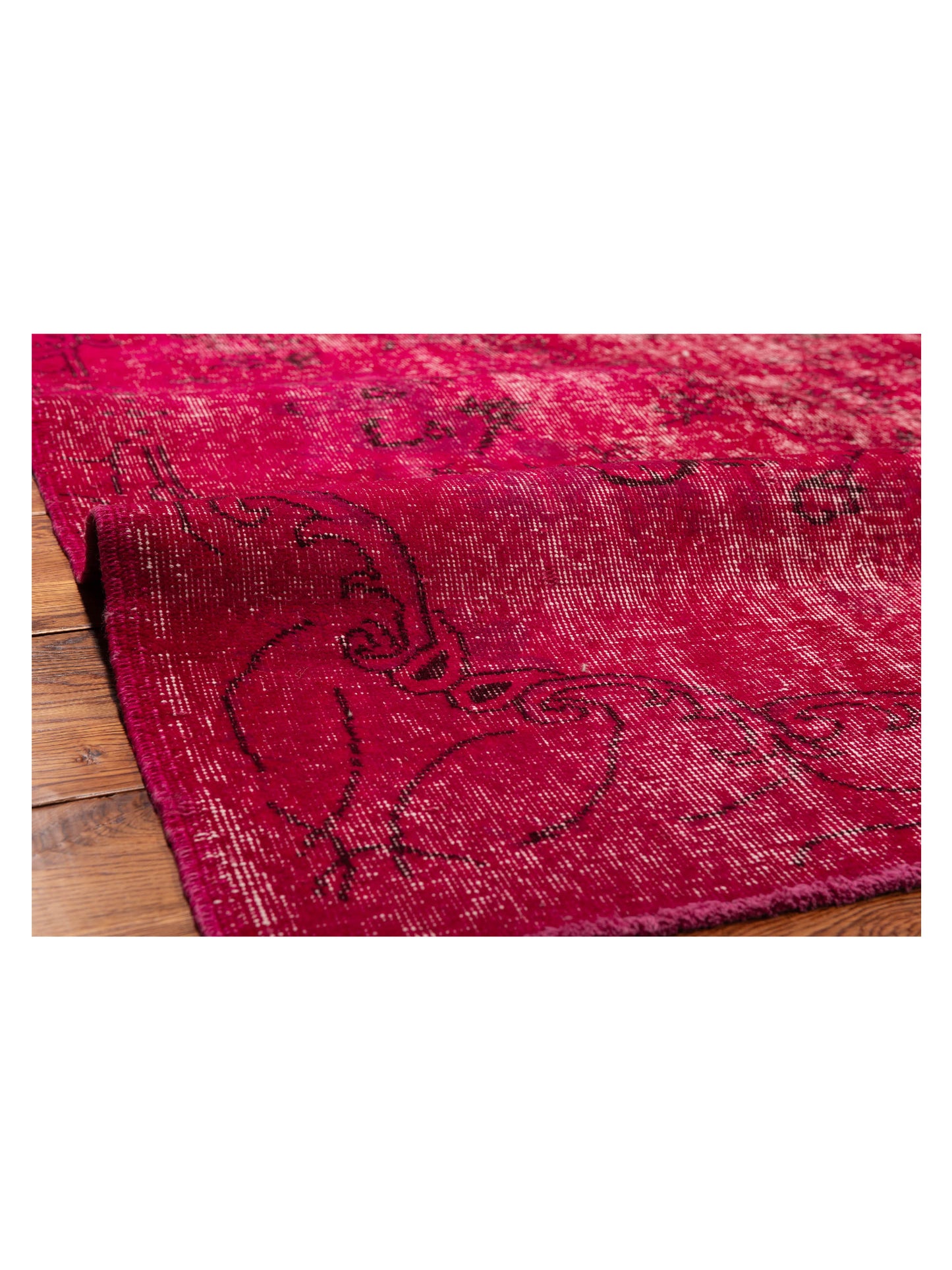 Pasha Vintage 111761 Fuchsia  Contemporary Hand Knotted Rug