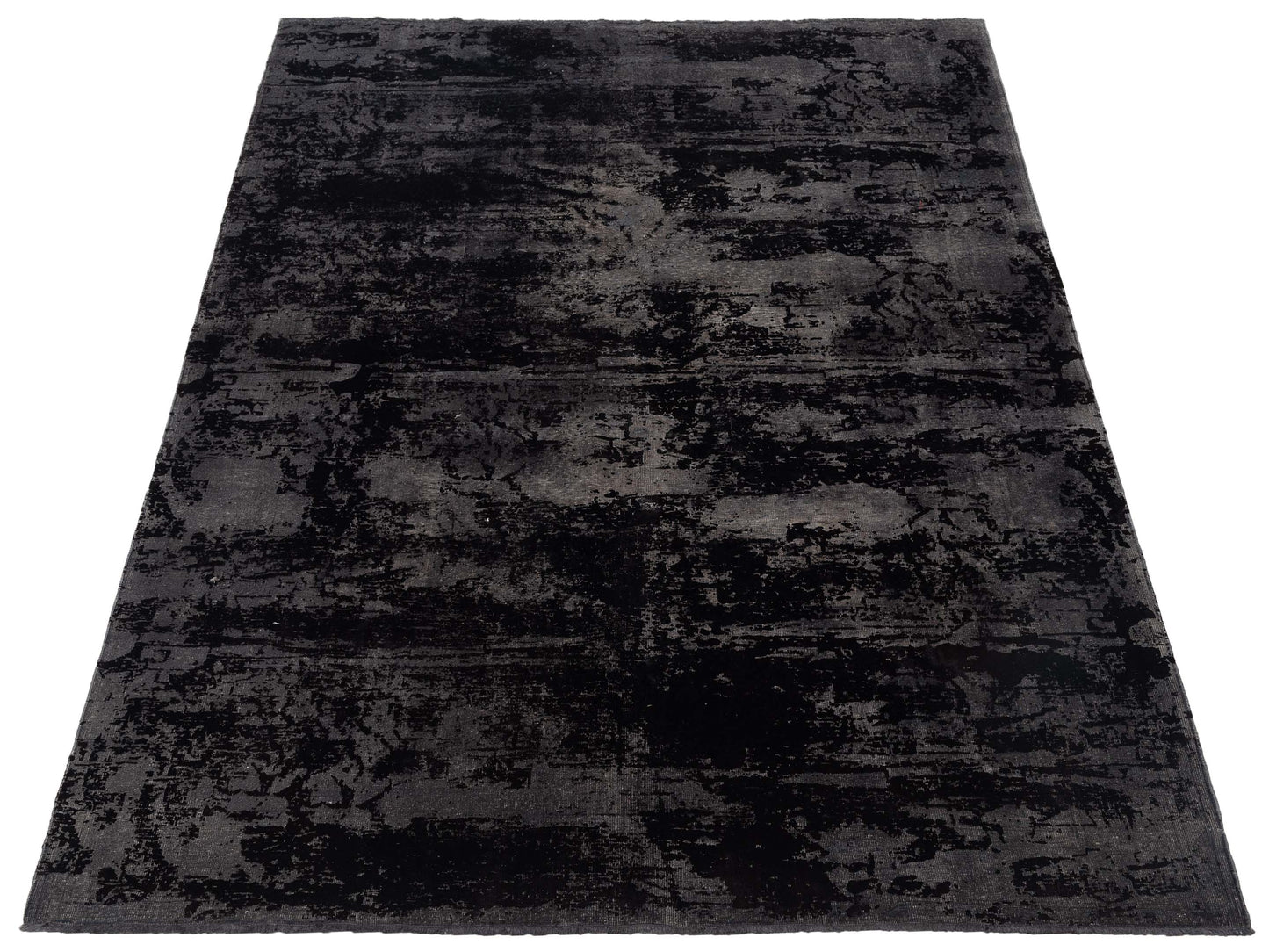 Pasha Vintage 111958 Gray Black Contemporary Hand Knotted Rug