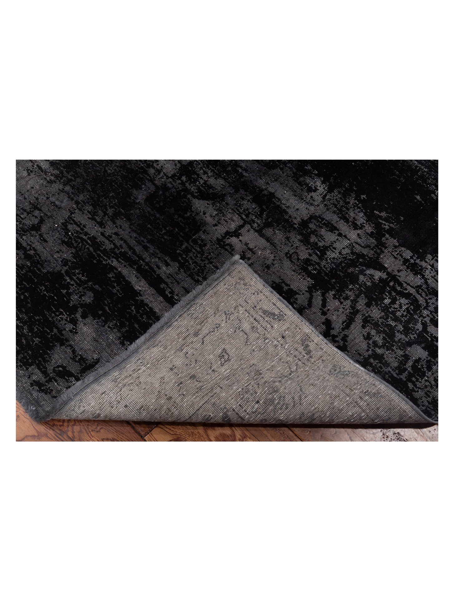 Pasha Vintage 111958 Gray Black Contemporary Hand Knotted Rug