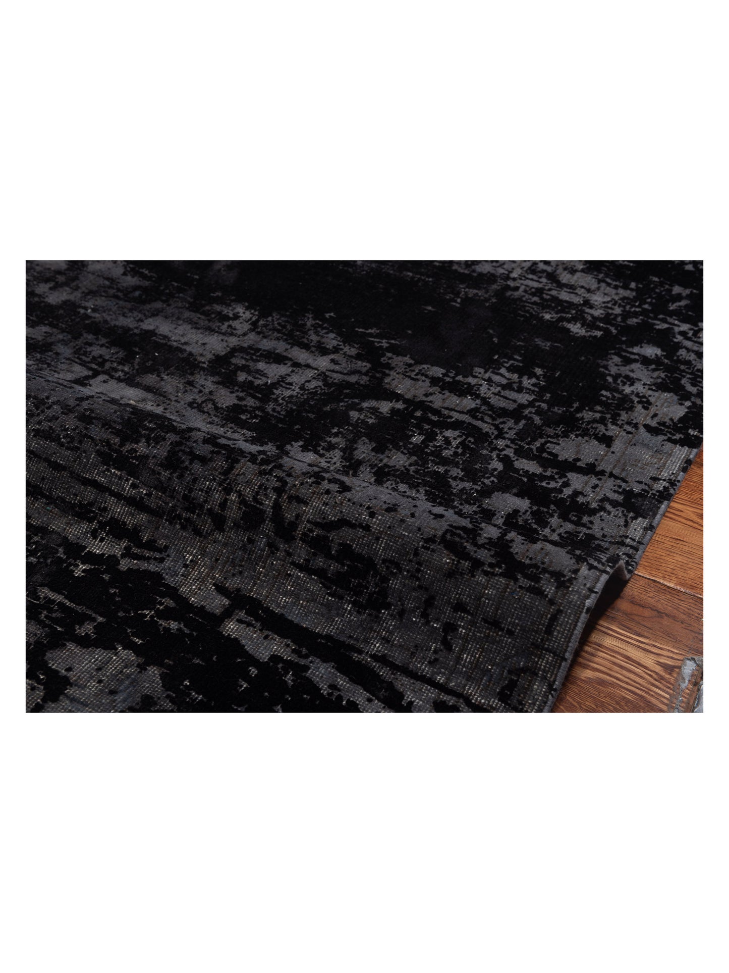 Pasha Vintage 111958 Gray Black Contemporary Hand Knotted Rug