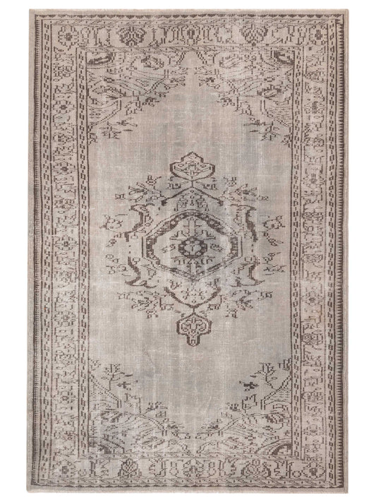 Pasha Vintage 111960 Silver Traditional Hand Knotted Rug