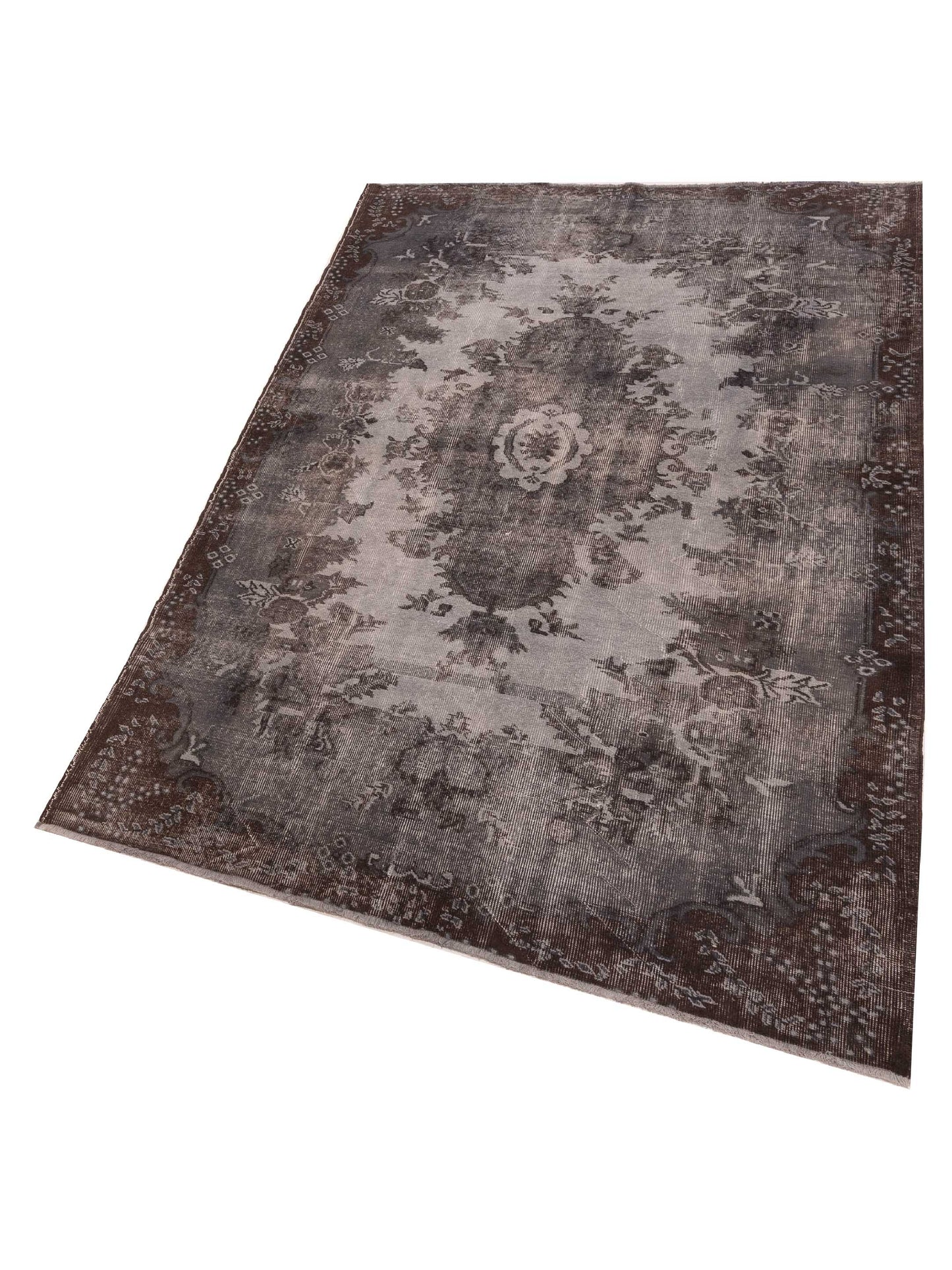 Pasha Vintage 111980 Gray  Transitional Hand Knotted Rug