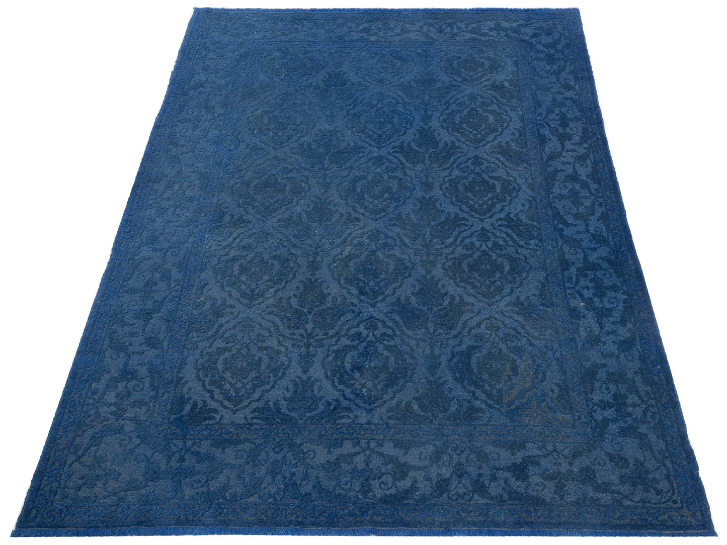 Pasha Color Bouquet 111985 Indigo Indigo Transitional Hand Knotted Rug